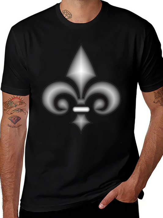 Fleur-de-lis Graphic Black T-Shirt