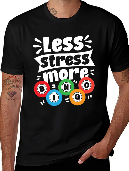 Less Stress More Bingo Graphic Tee