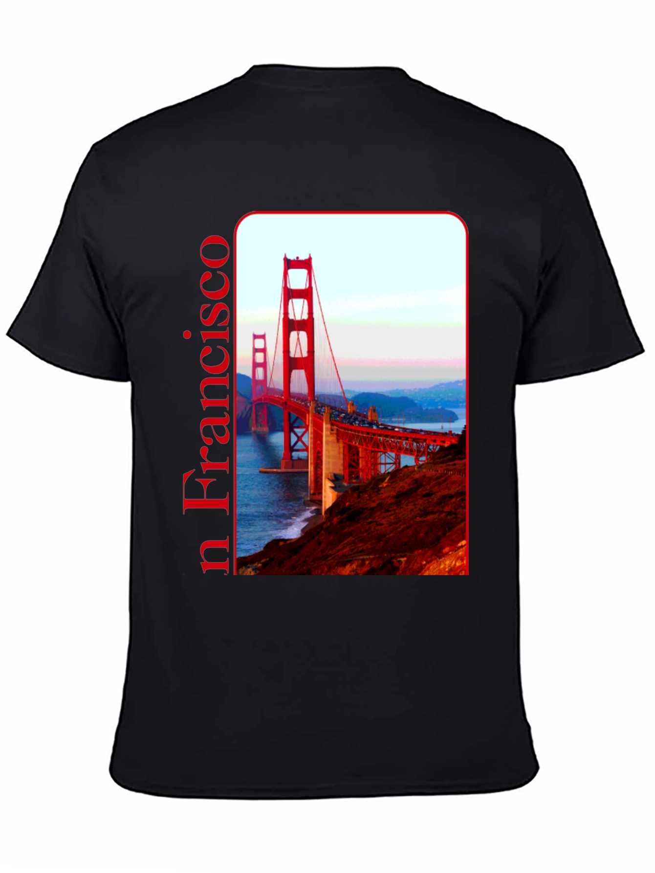 San Francisco Bridge Graphic Tee - Black