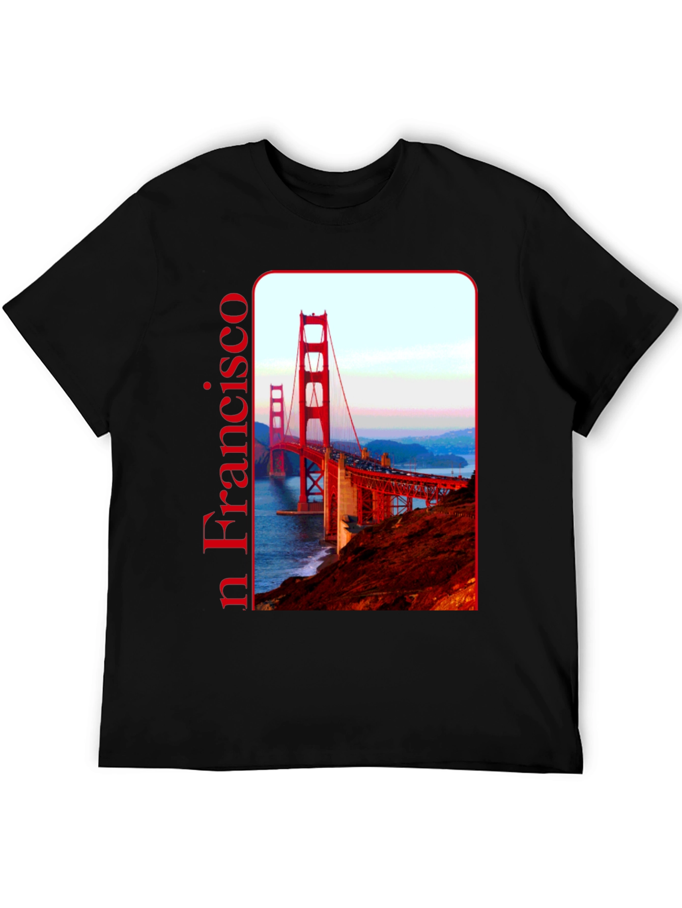 San Francisco Bridge Graphic Tee - Black