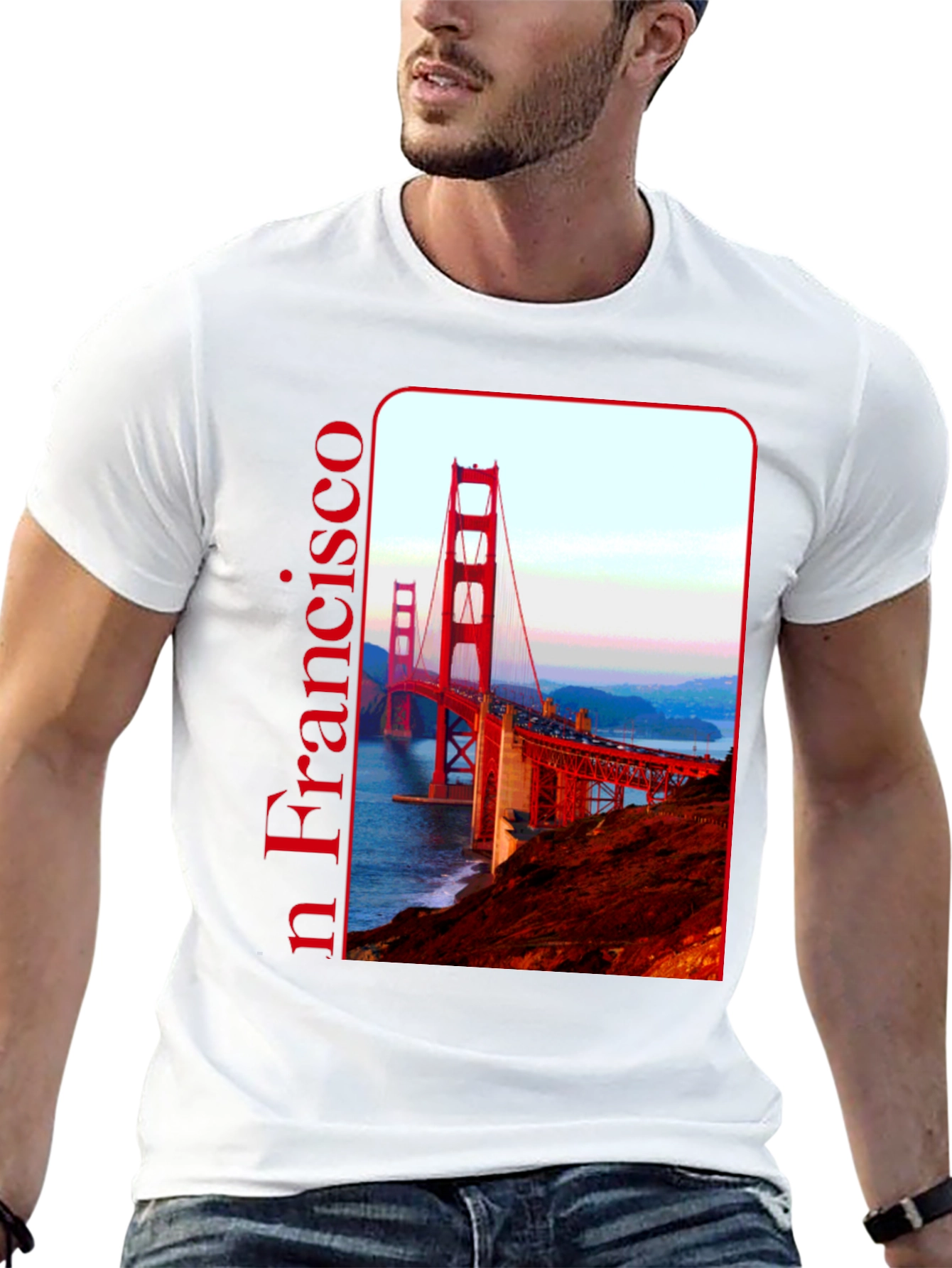 San Francisco Bridge Graphic Tee - Black