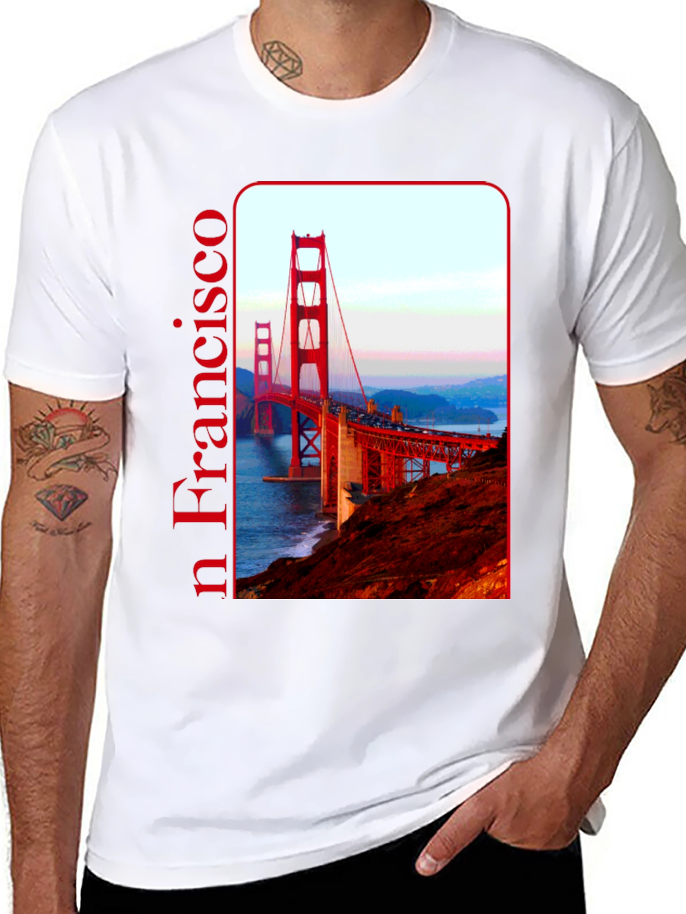 San Francisco Bridge Graphic Tee - Black
