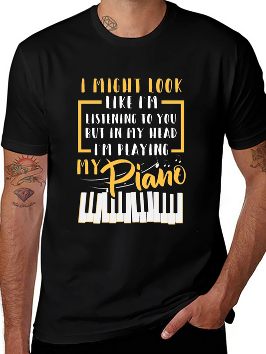 Piano Player Graphic T-Shirt