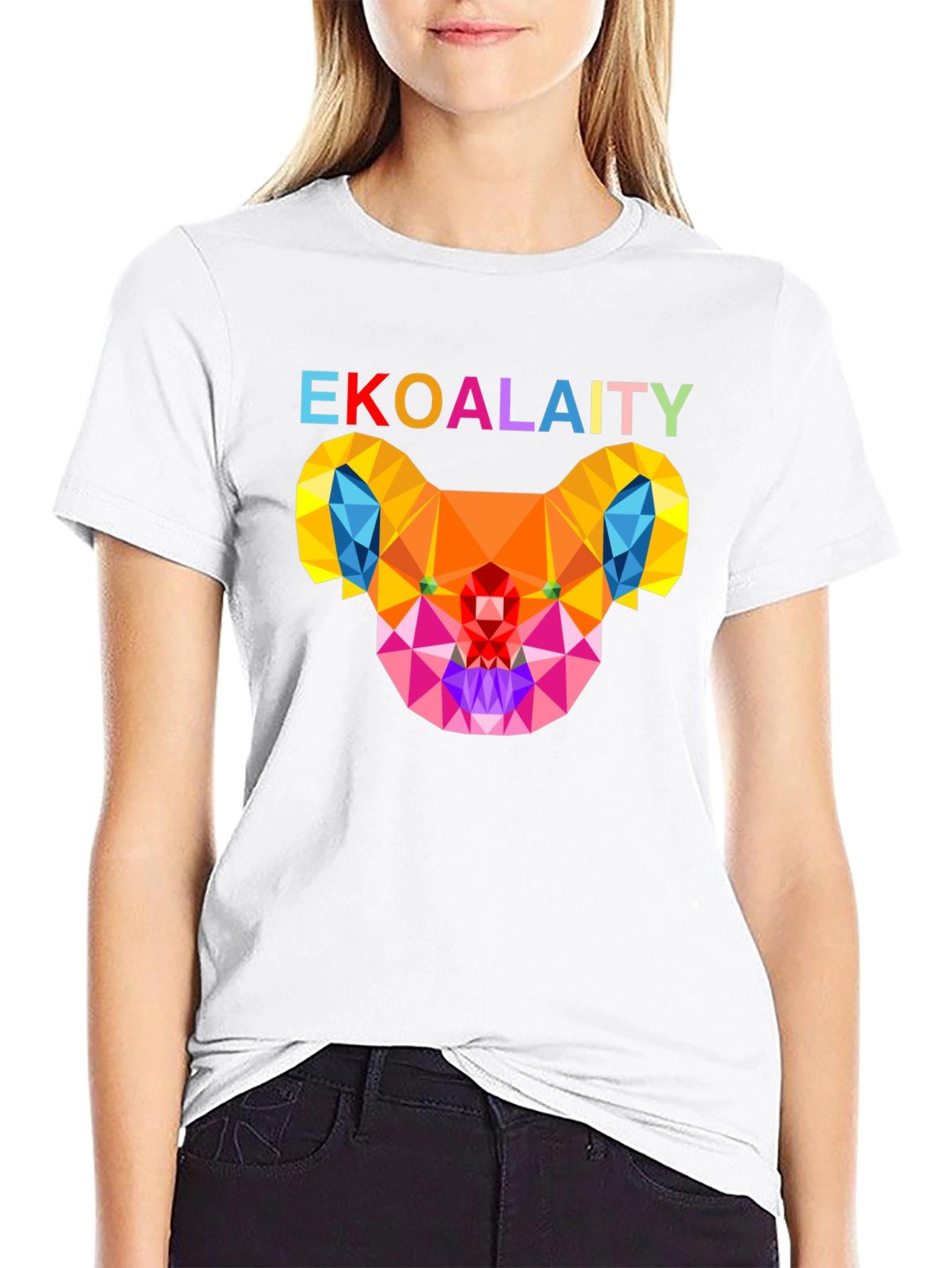 Geometric Koala T-Shirt - Bold Animal Graphic Tee