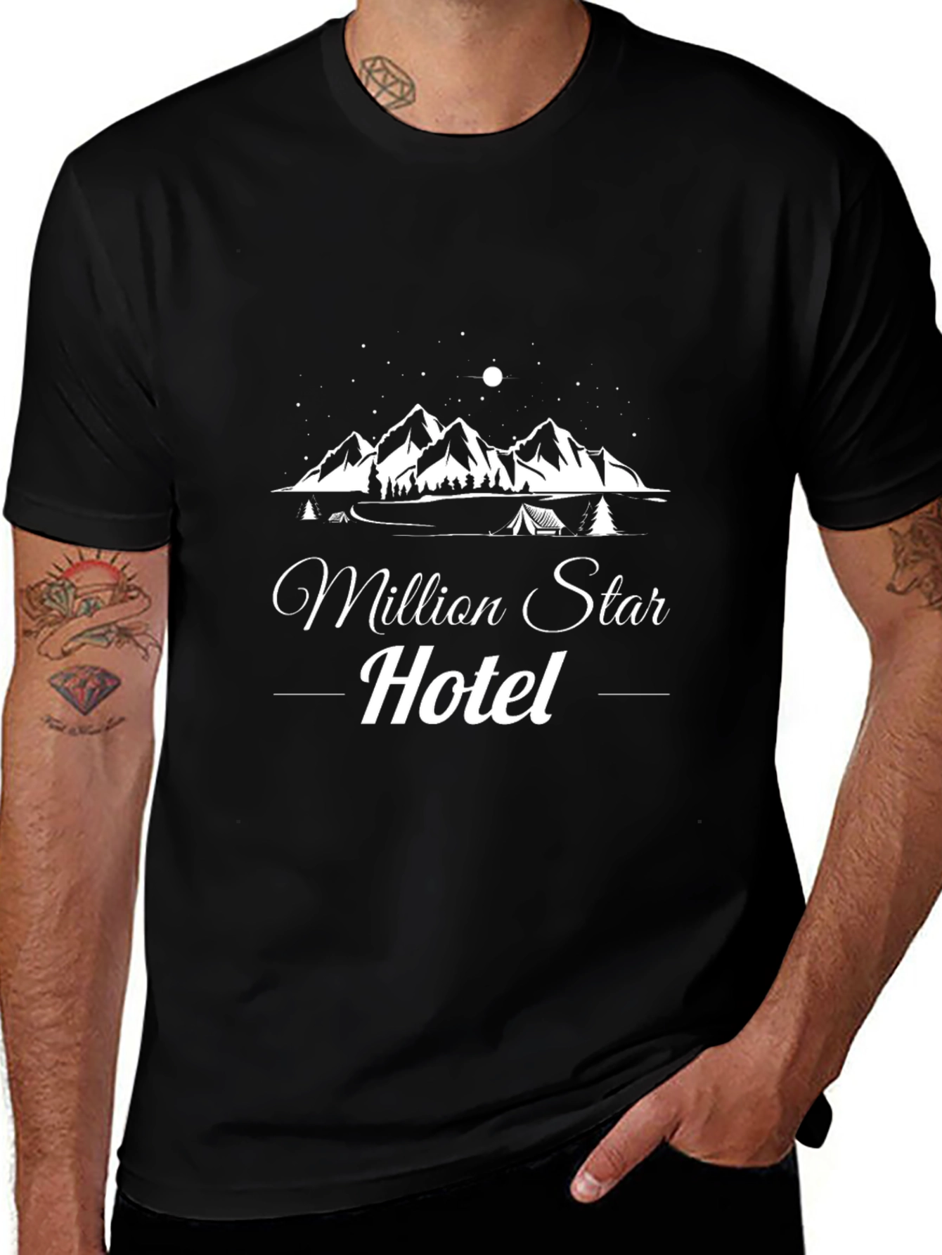Million Star Hotel Camping T-Shirt