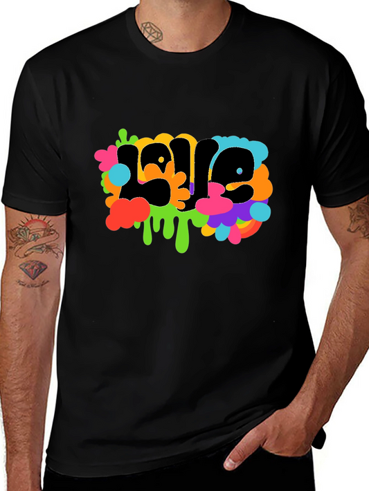 Colorful Love T-Shirt - Trendy Graphic Tee