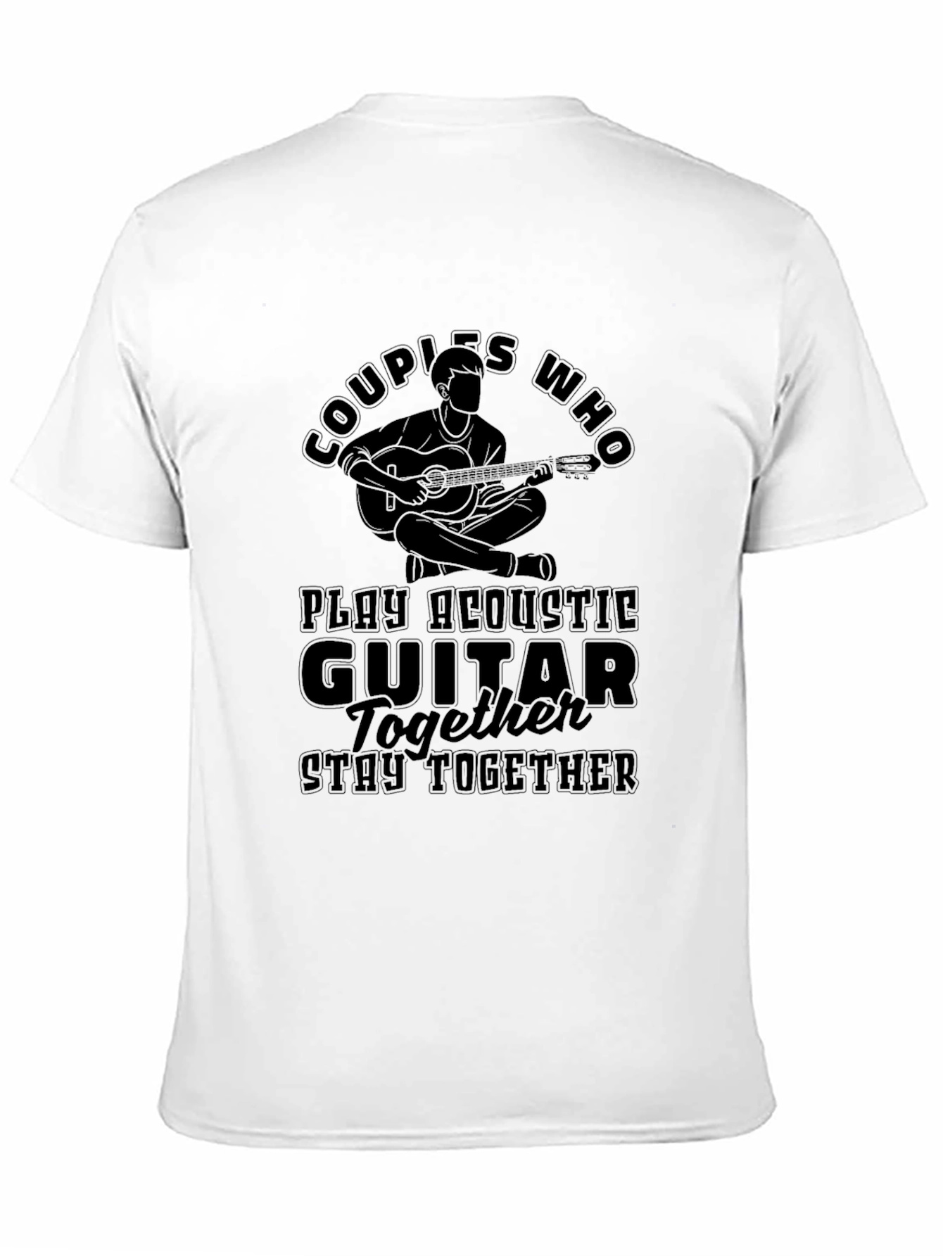 Couples Guitar T-Shirt - Play Together Stay Together