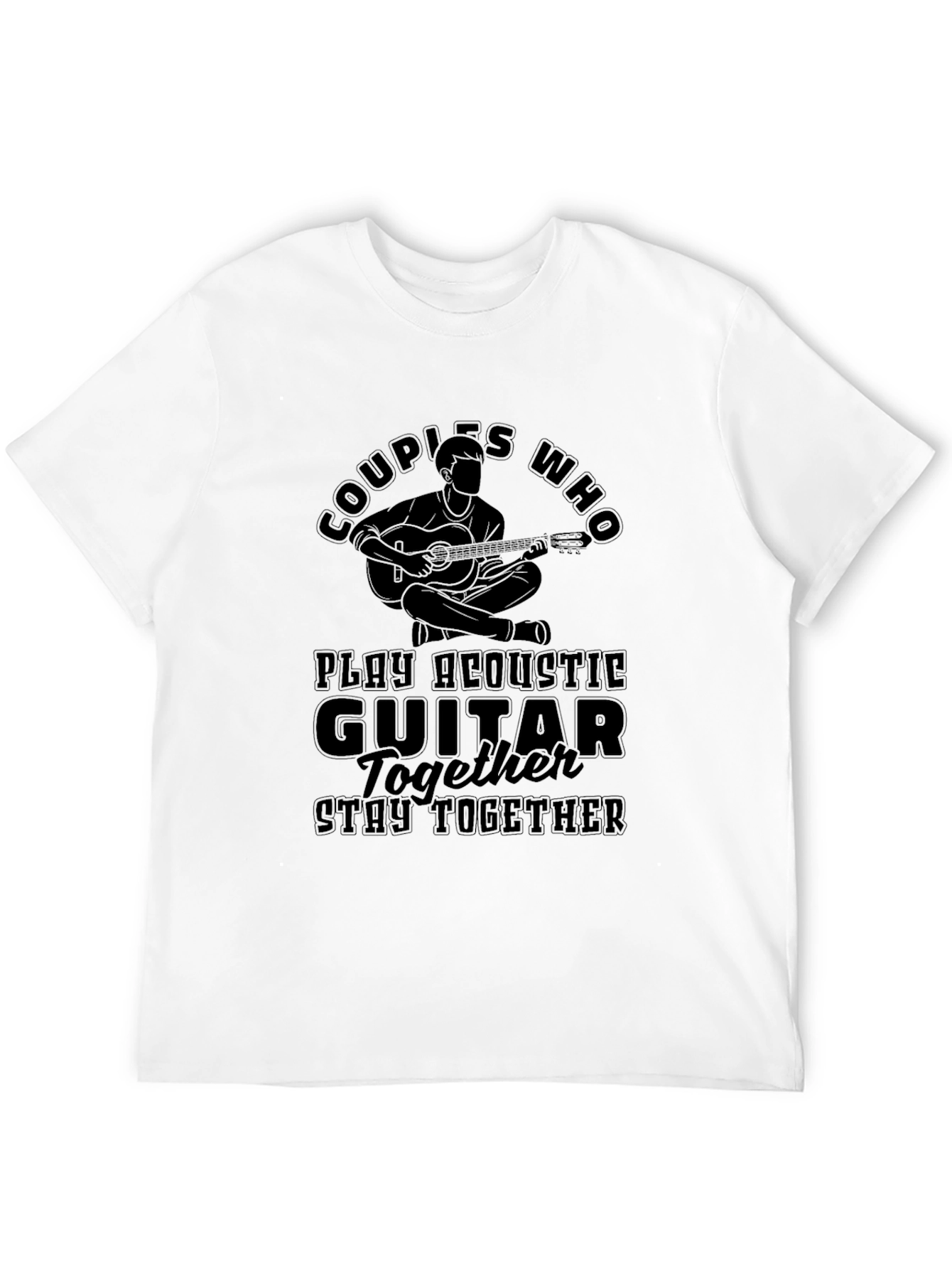 Couples Guitar T-Shirt - Play Together Stay Together