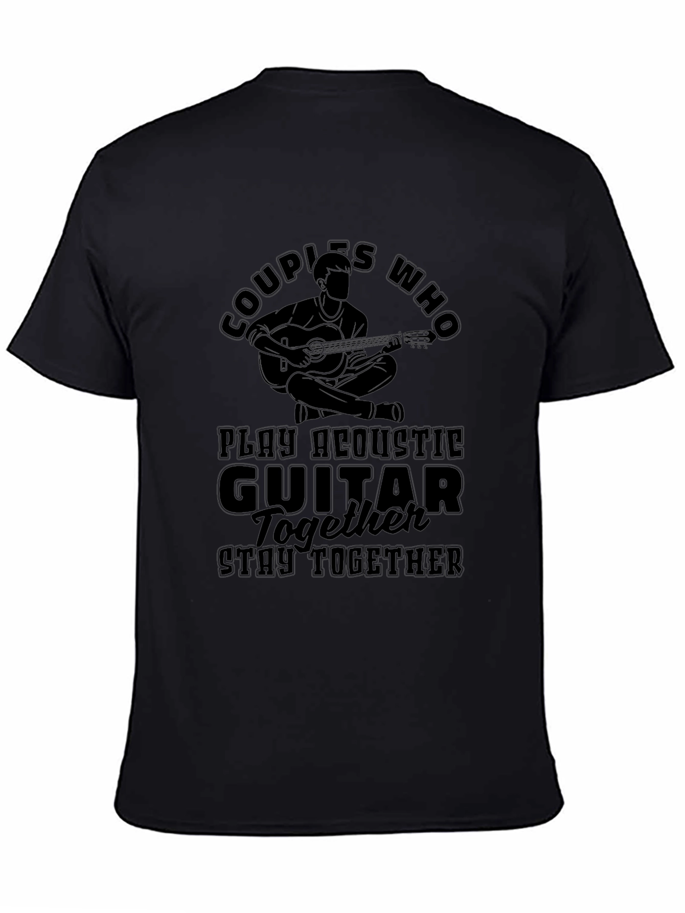 Couples Guitar T-Shirt - Play Together Stay Together
