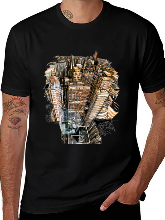 Urban Architect T-Shirt - Cityscape Graphic Tee