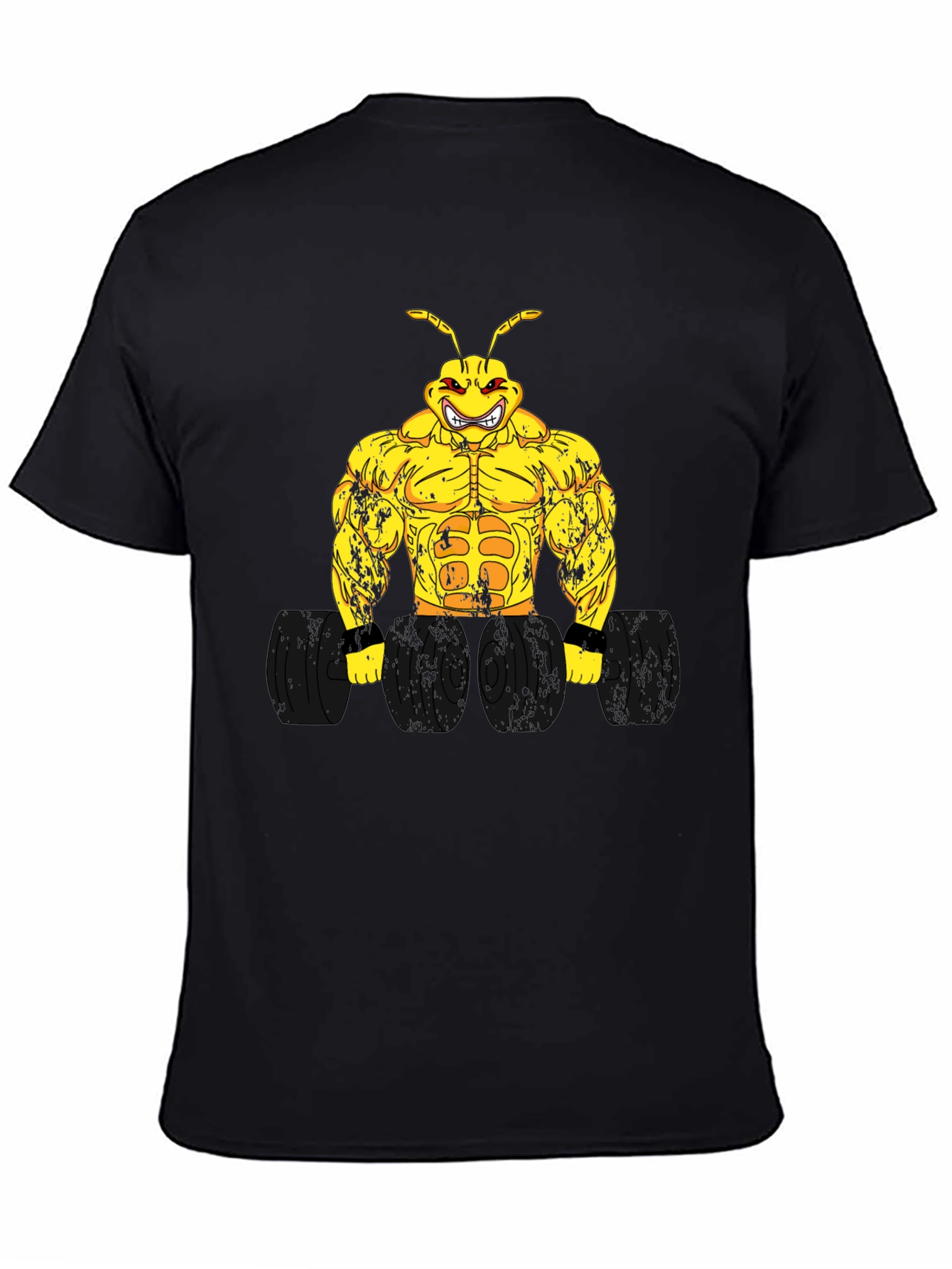 Muscle Ant Black T-Shirt - Gym & Fitness Apparel