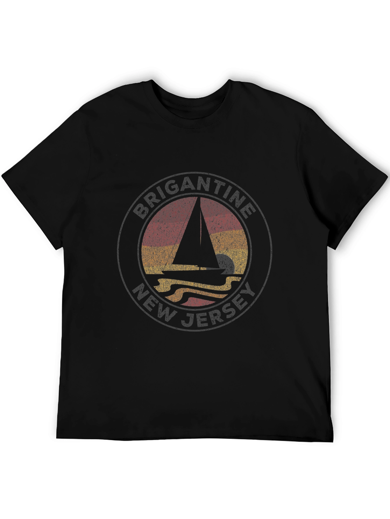 Brigantine New Jersey Sailboat T-Shirt