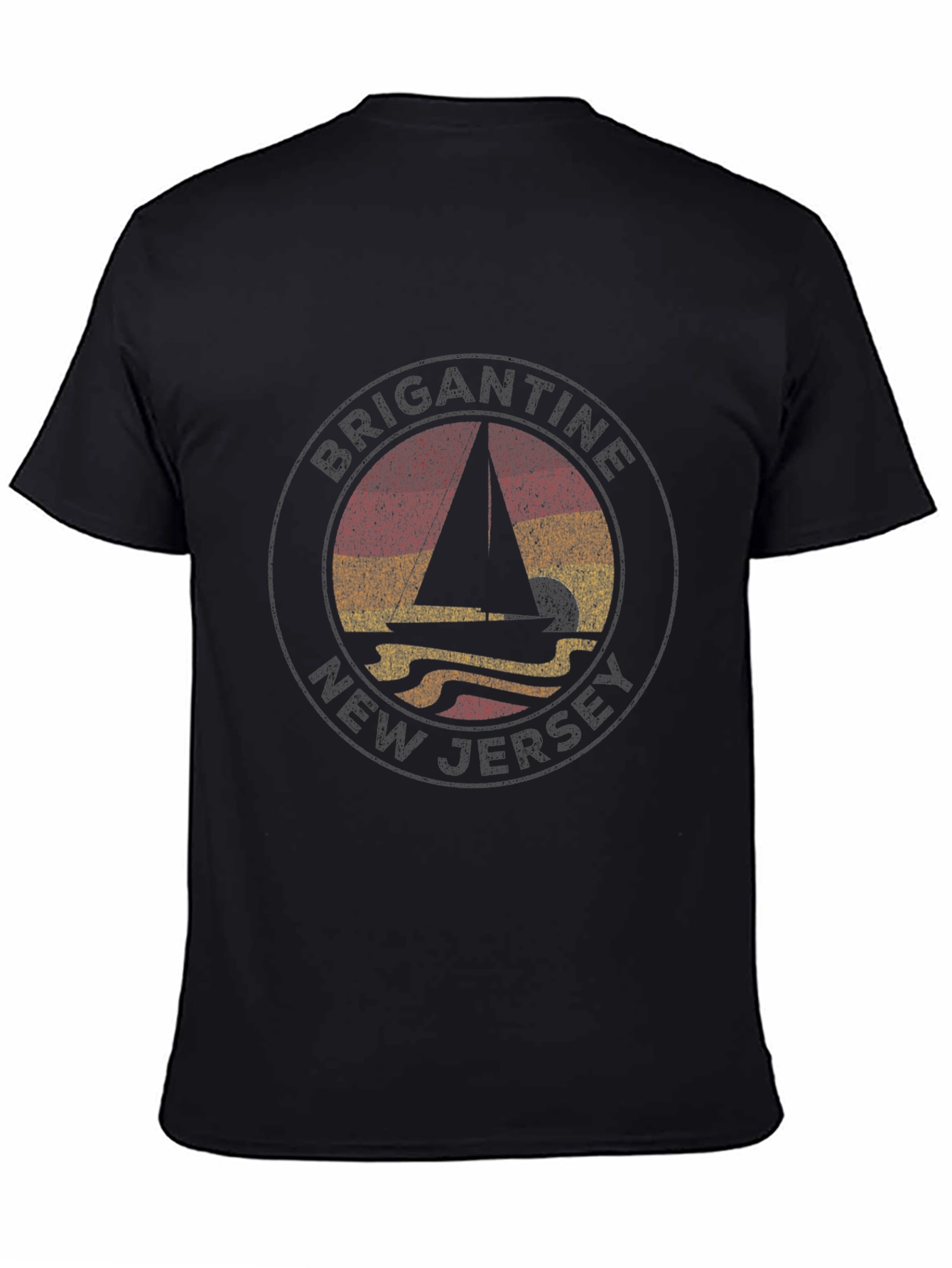 Brigantine New Jersey Sailboat T-Shirt