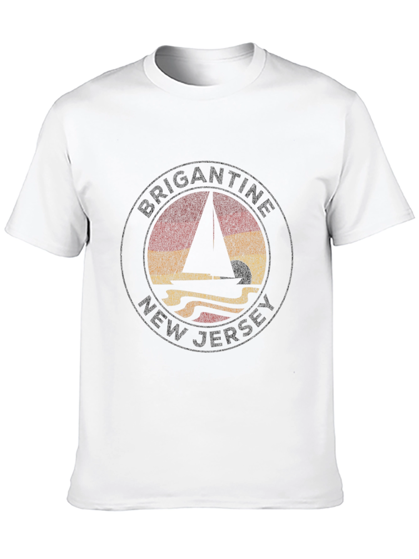 Brigantine New Jersey Sailboat T-Shirt