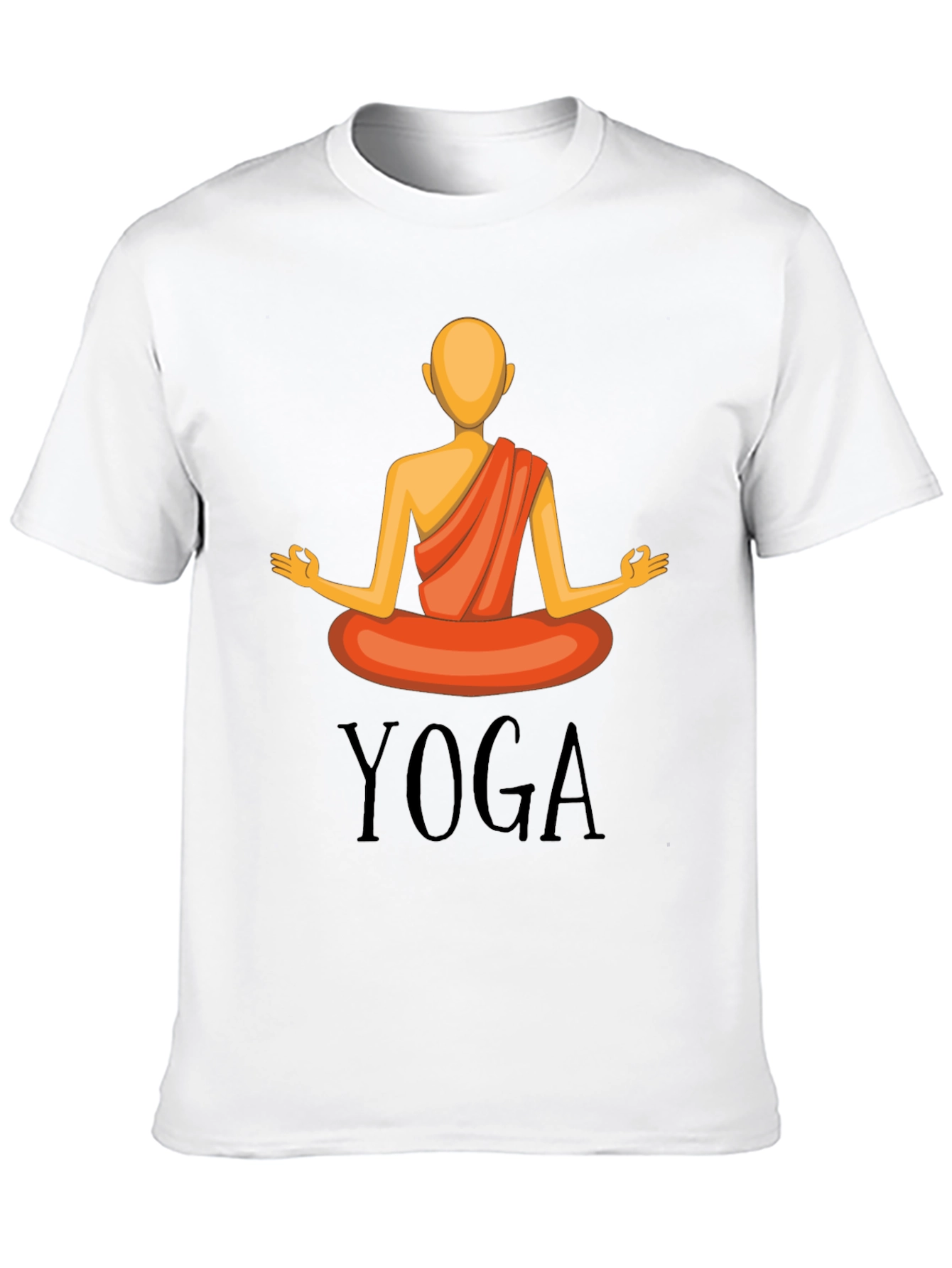 Yoga Graphic T-Shirt - Meditating Figure Design