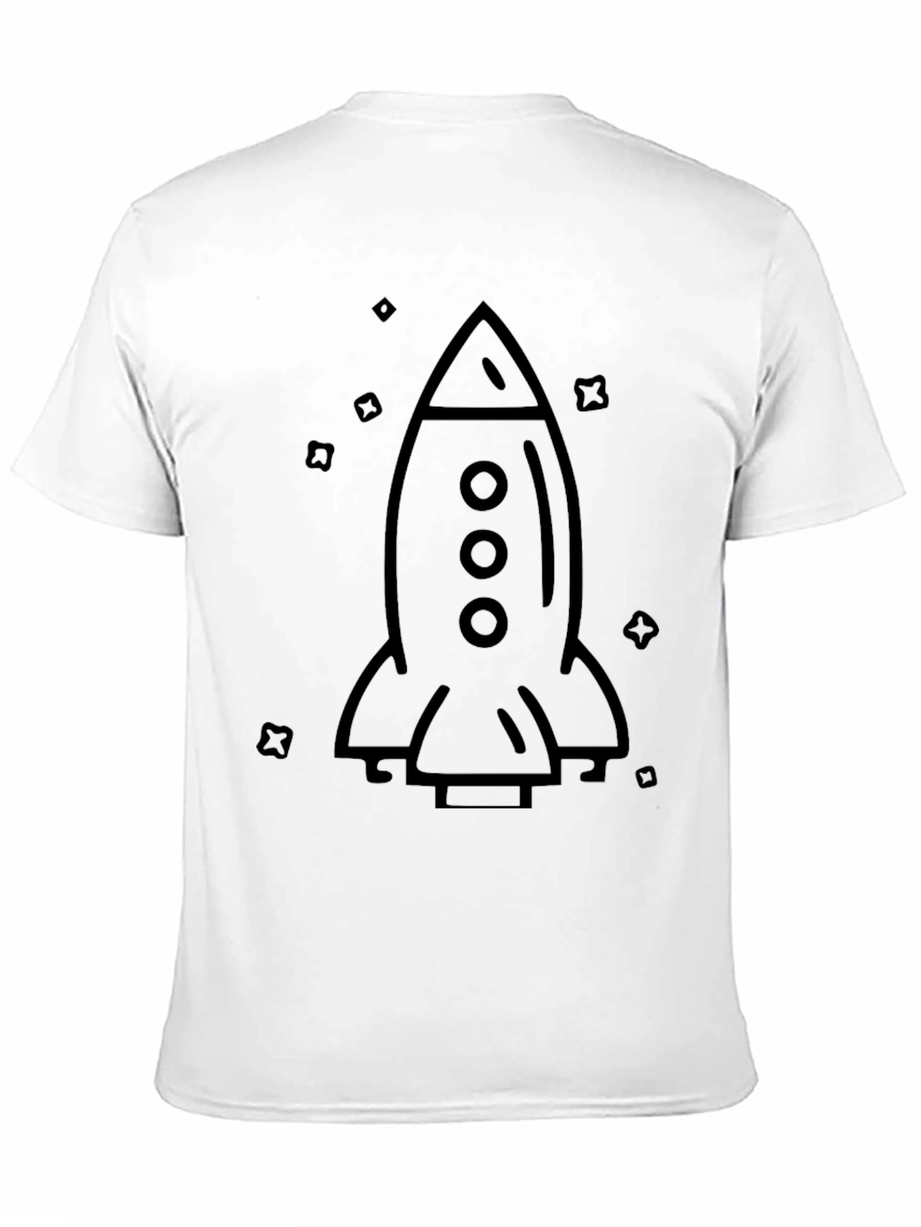 Rocket Graphic Tee - Mens Black T-Shirt