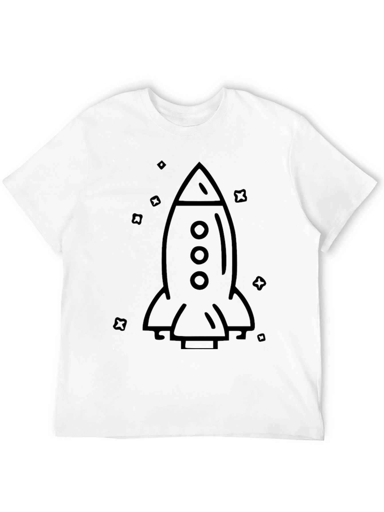 Rocket Graphic Tee - Mens Black T-Shirt