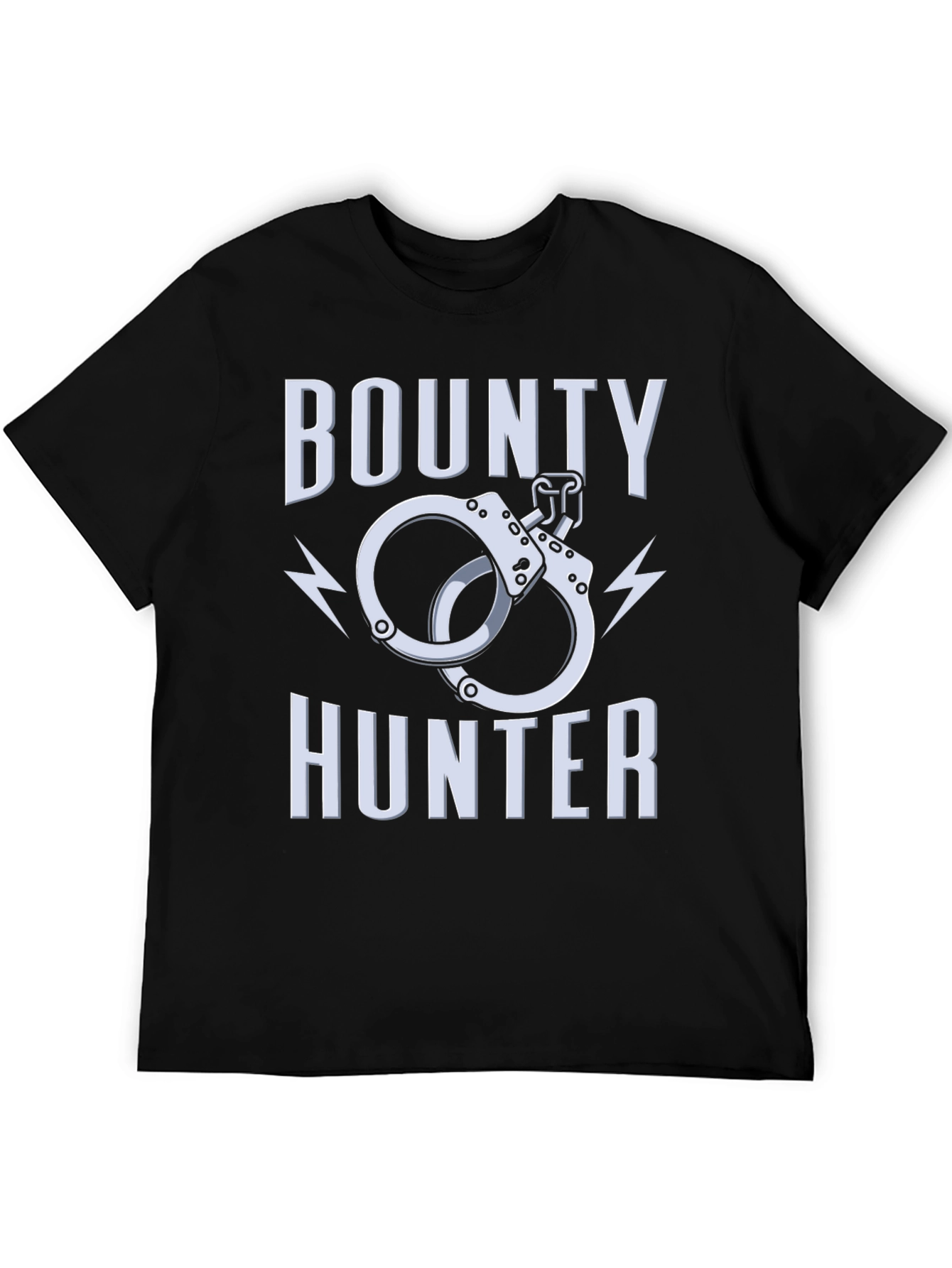 Bounty Hunter Graphic T-Shirt - Black Crew Neck