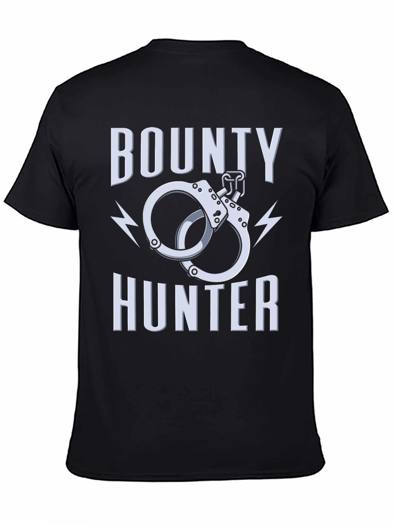 Bounty Hunter Graphic T-Shirt - Black Crew Neck