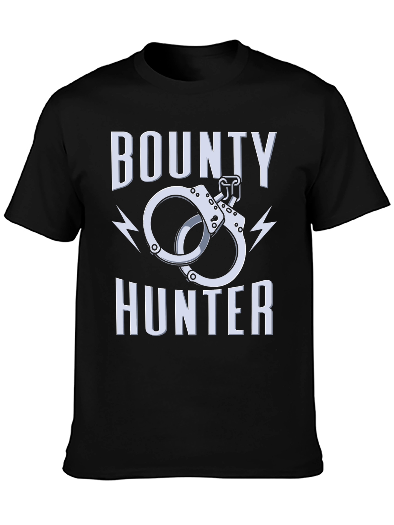 Bounty Hunter Graphic T-Shirt - Black Crew Neck