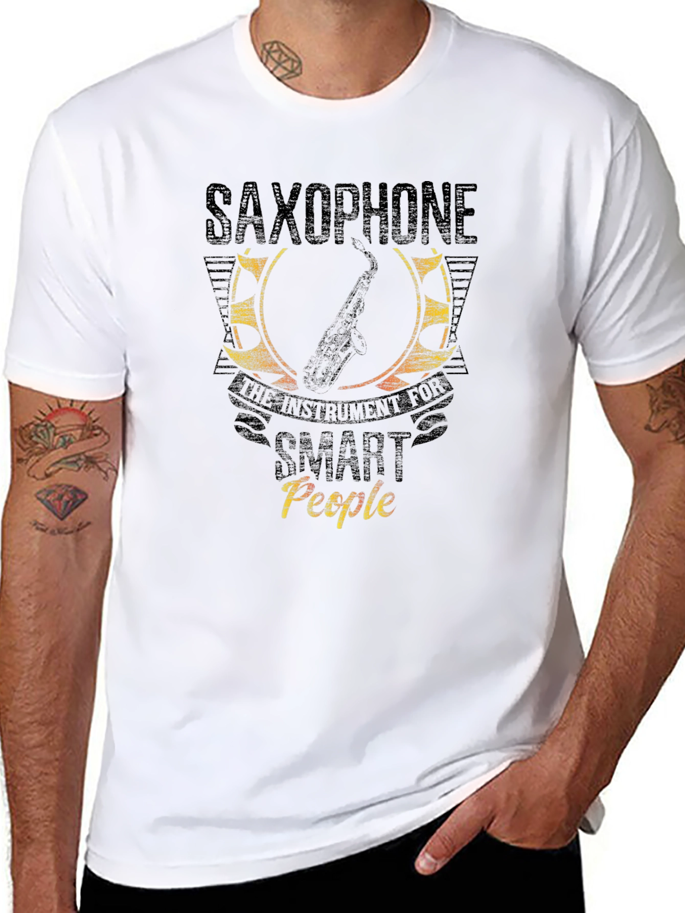 Saxophone Instrument for Smart People Graphic T-Shirt