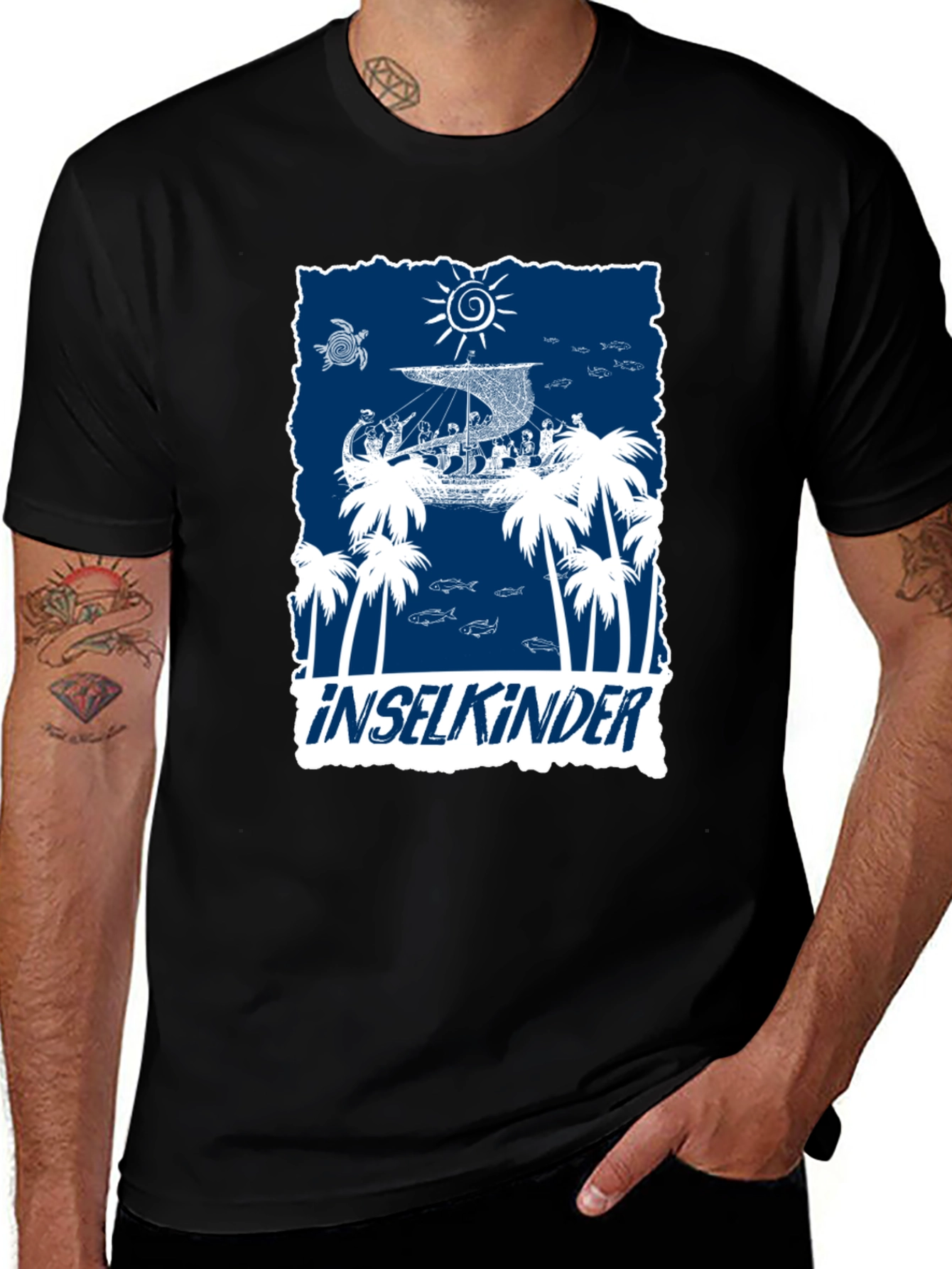 Island Children Graphic T-Shirt - Black
