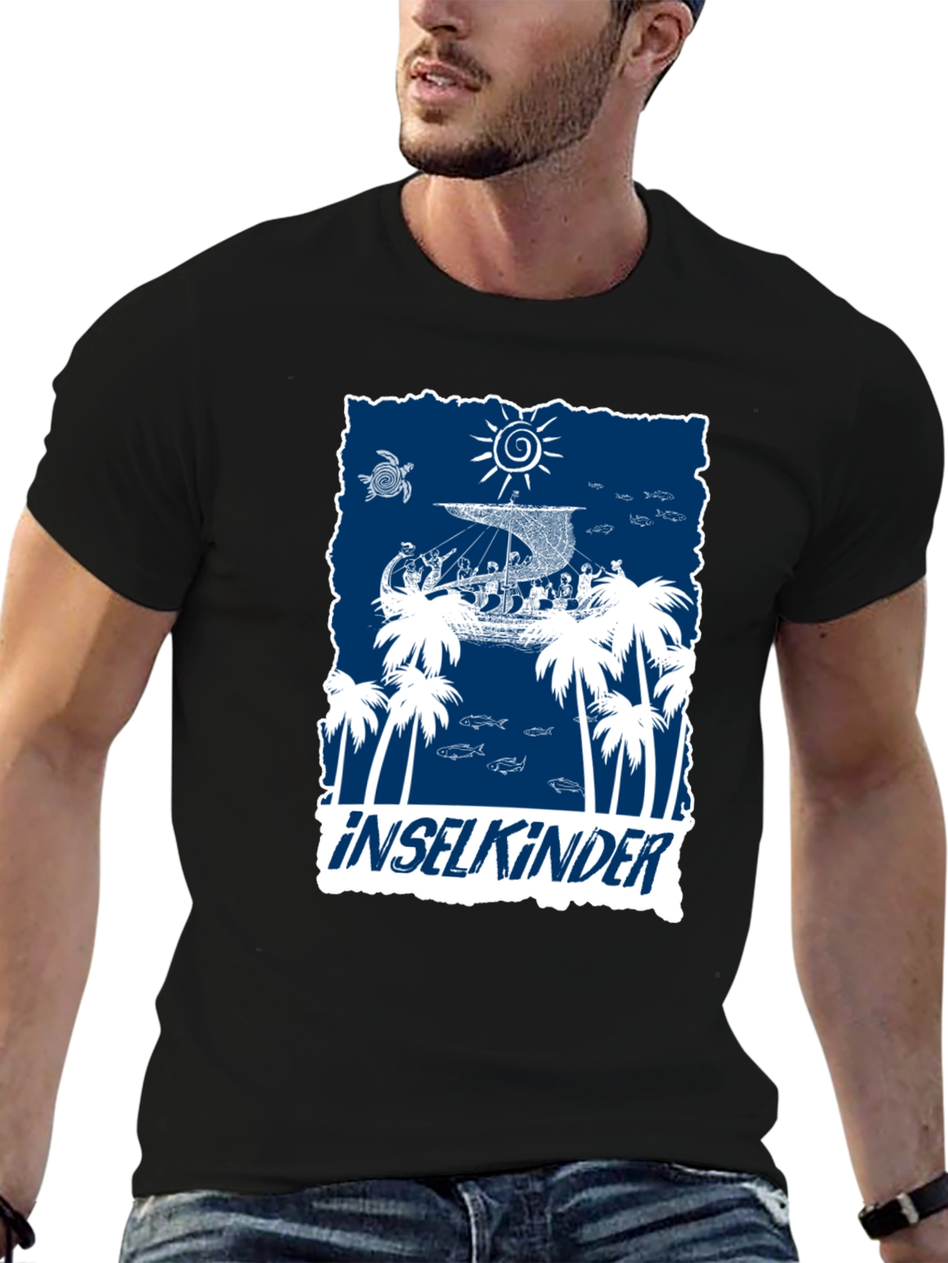 Island Children Graphic T-Shirt - Black
