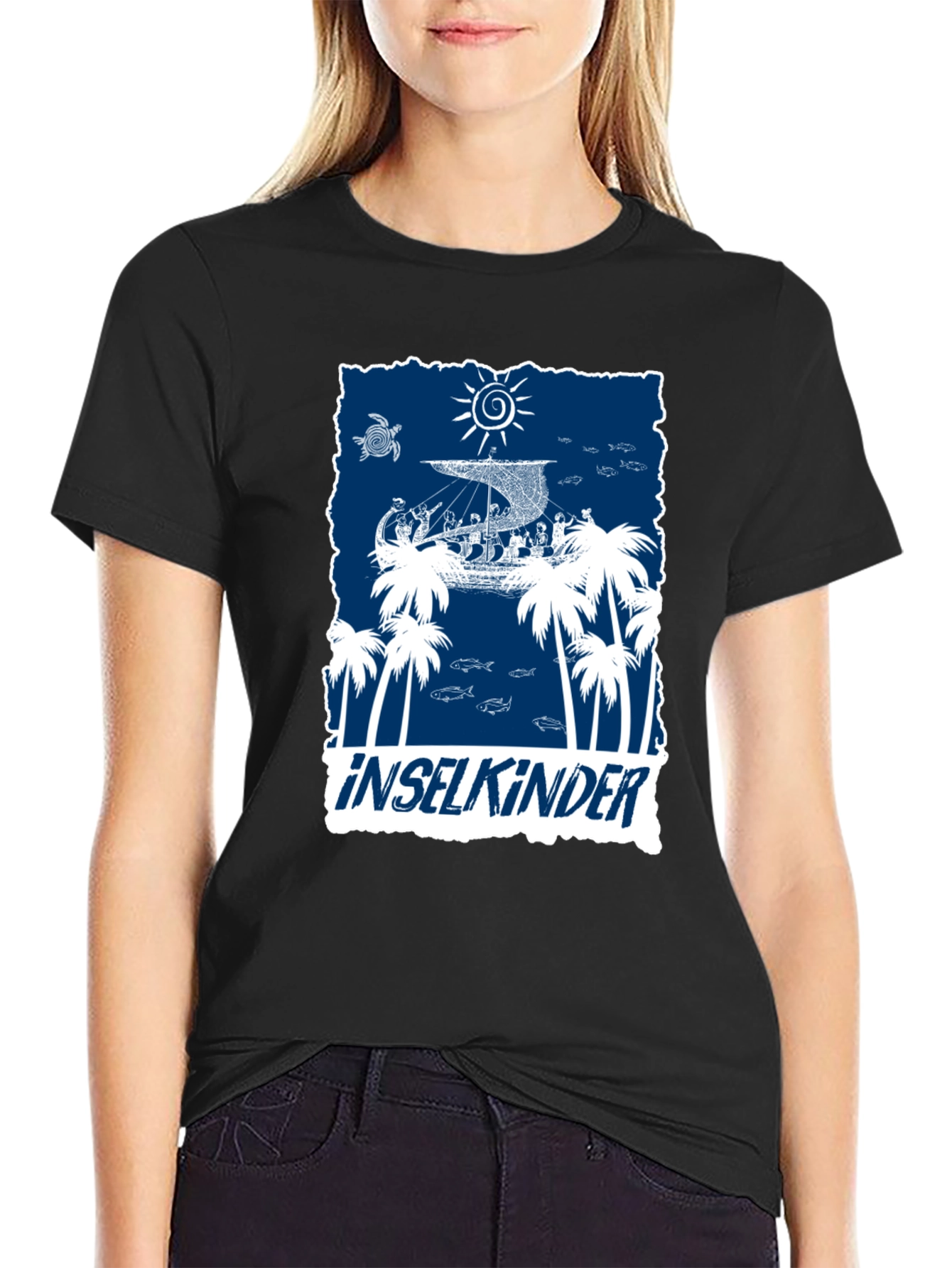 Island Children Graphic T-Shirt - Black