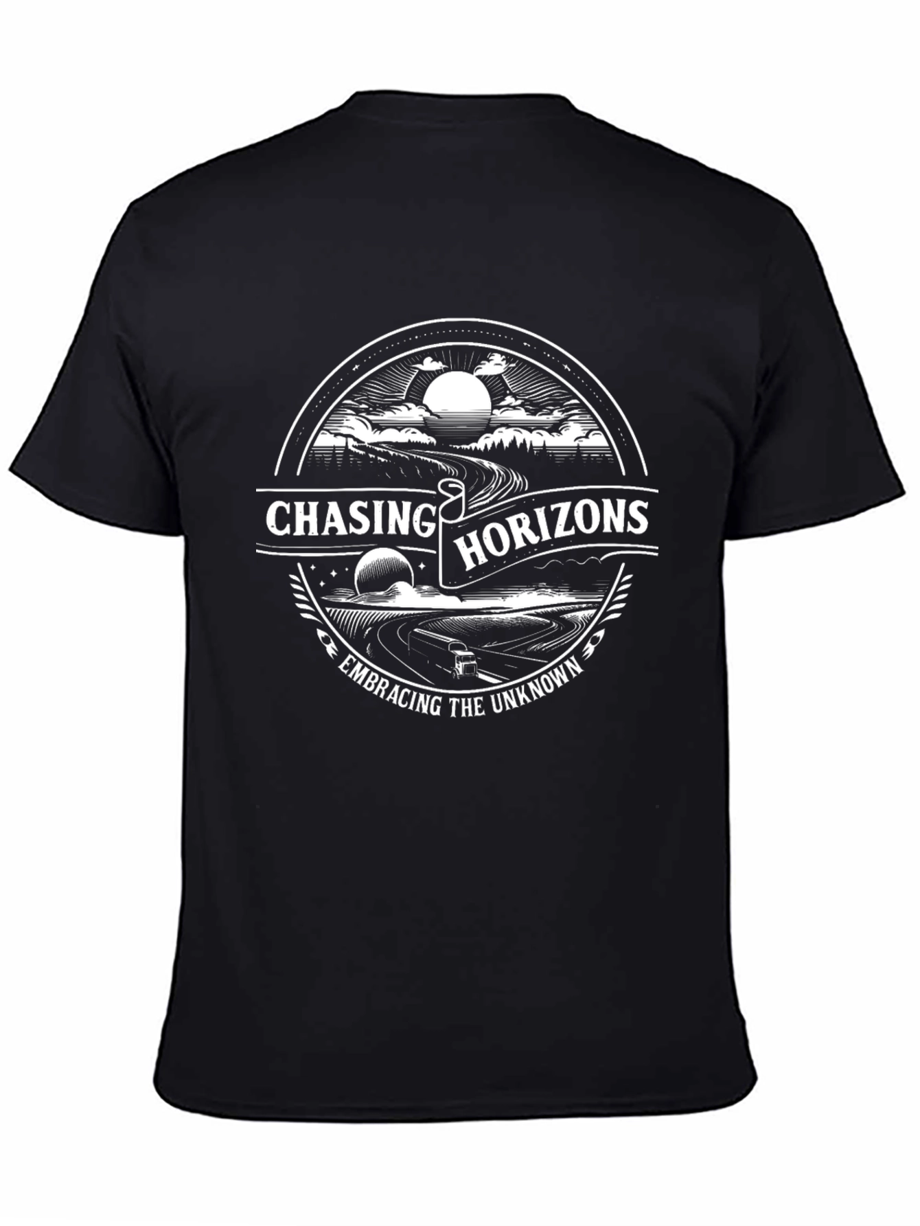 Chasing Horizons Graphic T-Shirt - Embrace the Unknown