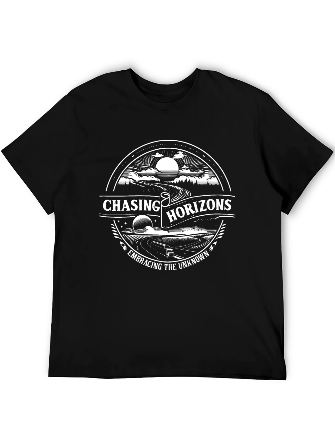 Chasing Horizons Graphic T-Shirt - Embrace the Unknown