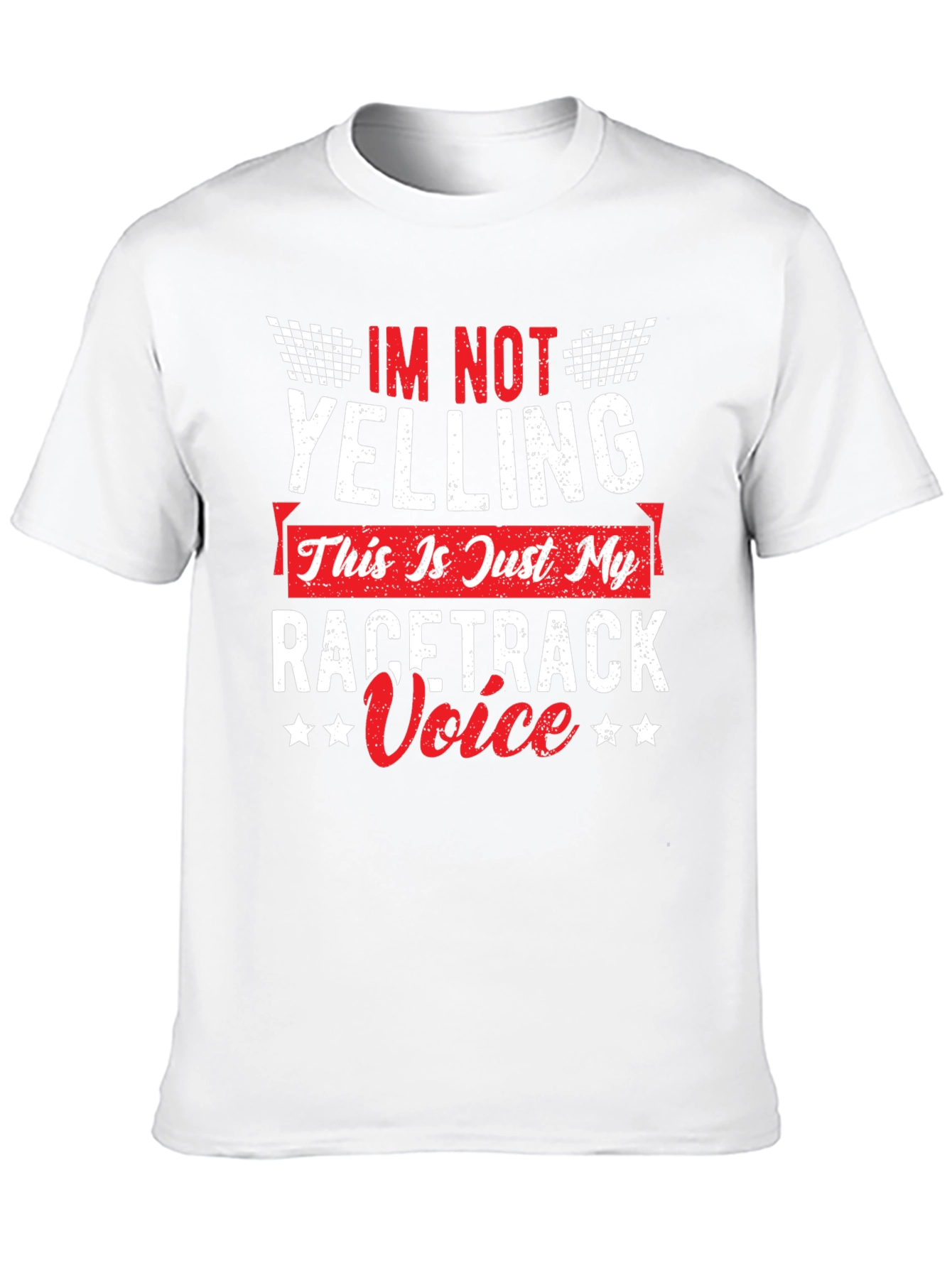 Racetrack Voice Tee: Funny Racing Fan Shirt