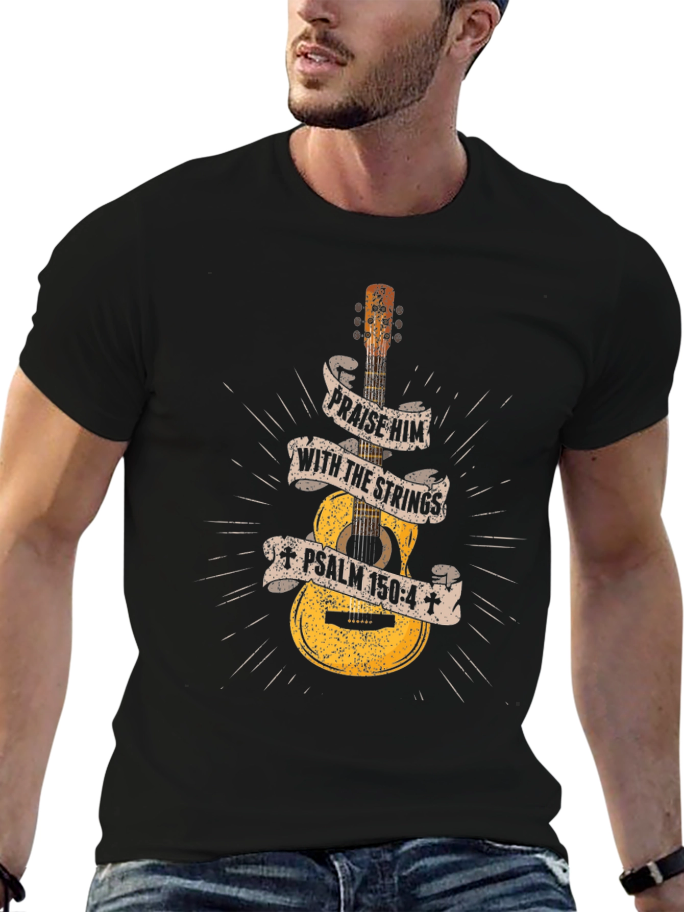 Praise Him Guitar T-Shirt