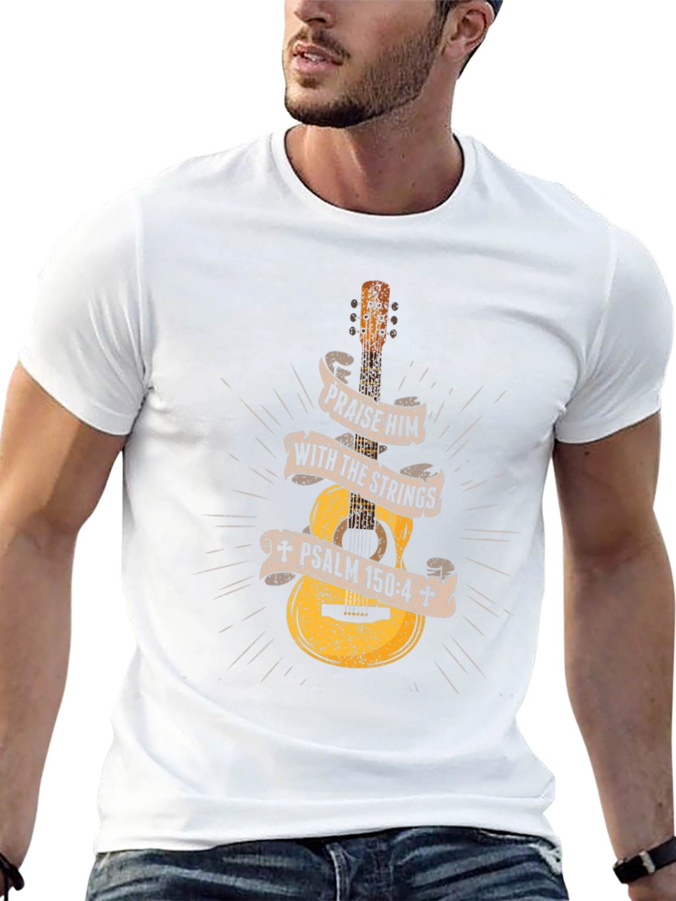 Praise Him Guitar T-Shirt