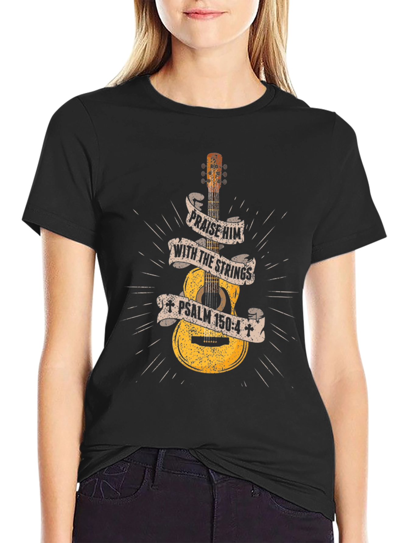 Praise Him Guitar T-Shirt