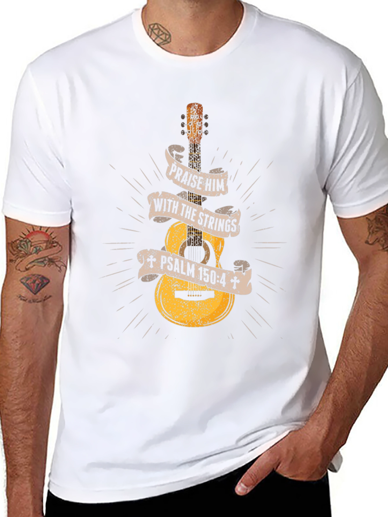 Praise Him Guitar T-Shirt