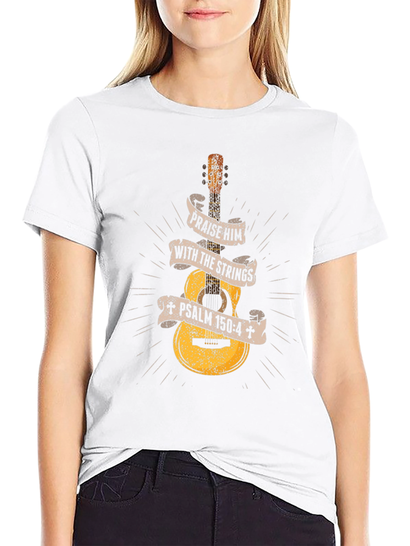 Praise Him Guitar T-Shirt