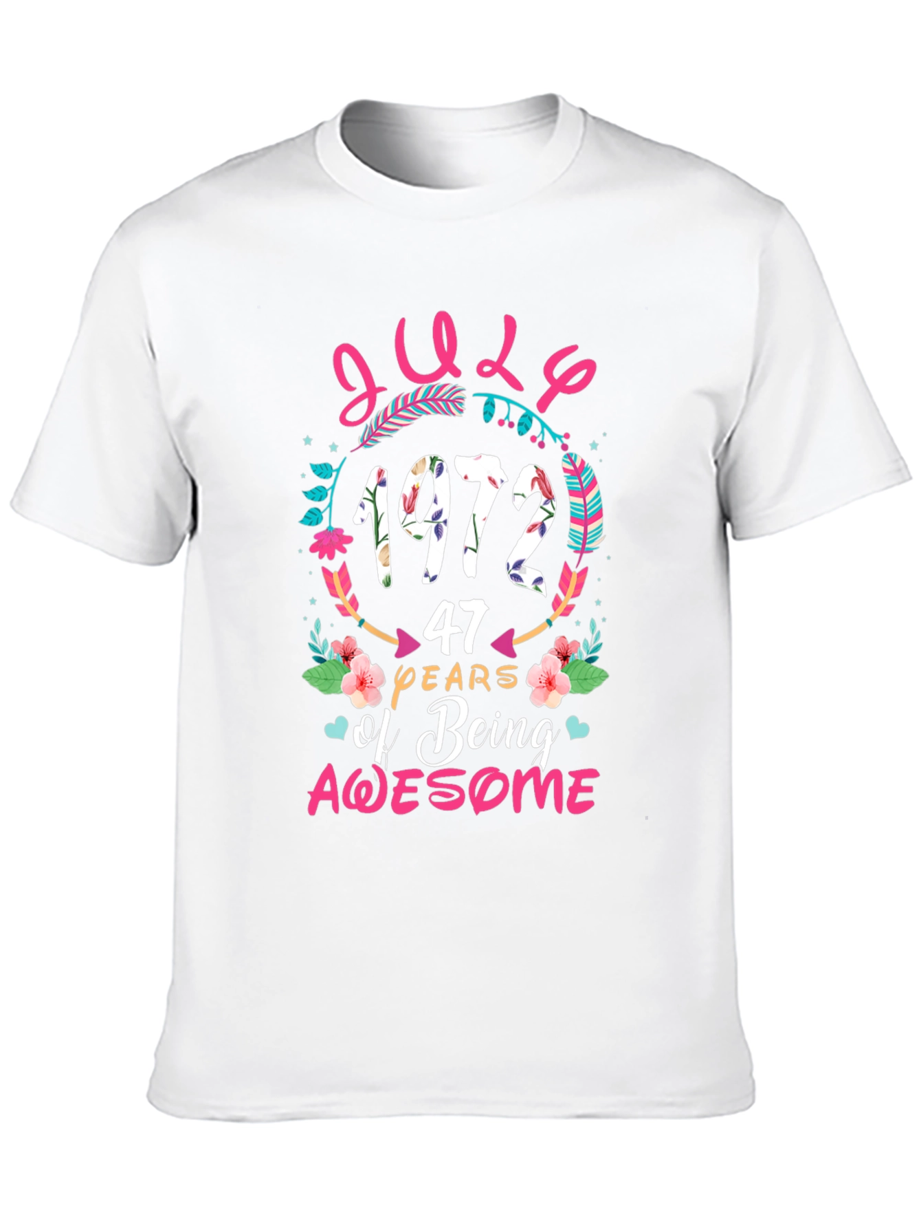July 1972 Birthday Graphic Tee