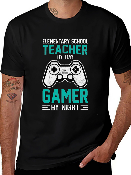 Elementary School Teacher Gamer T-Shirt