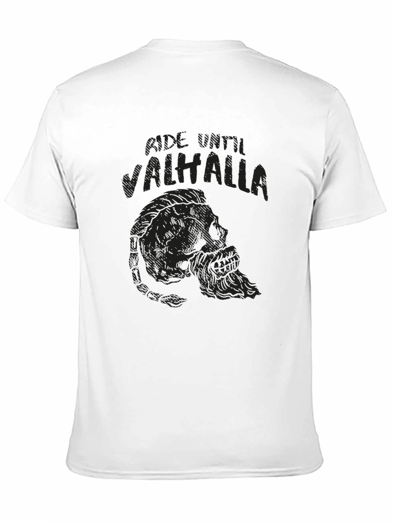 Ride Until Valhalla Black T-Shirt