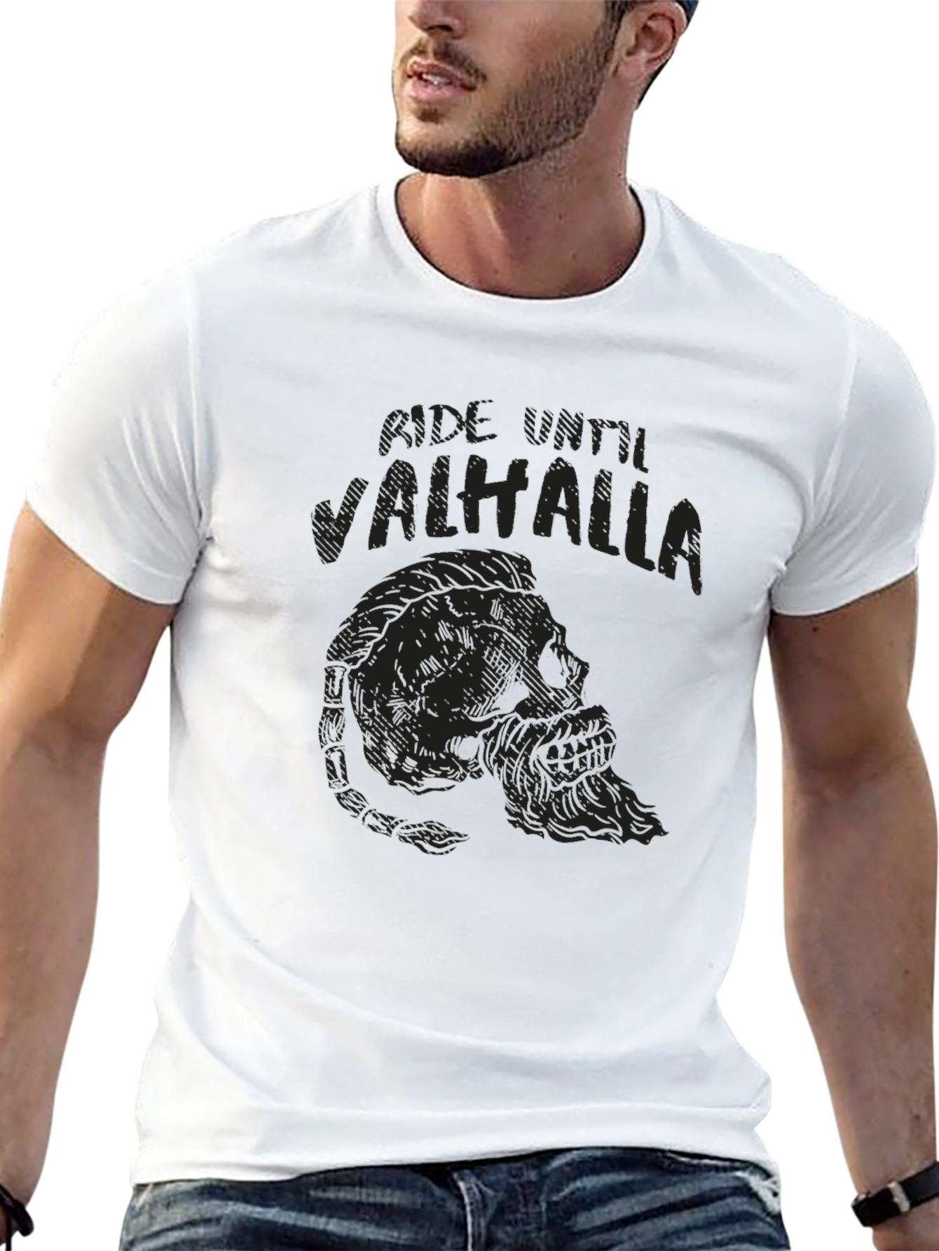 Ride Until Valhalla Black T-Shirt