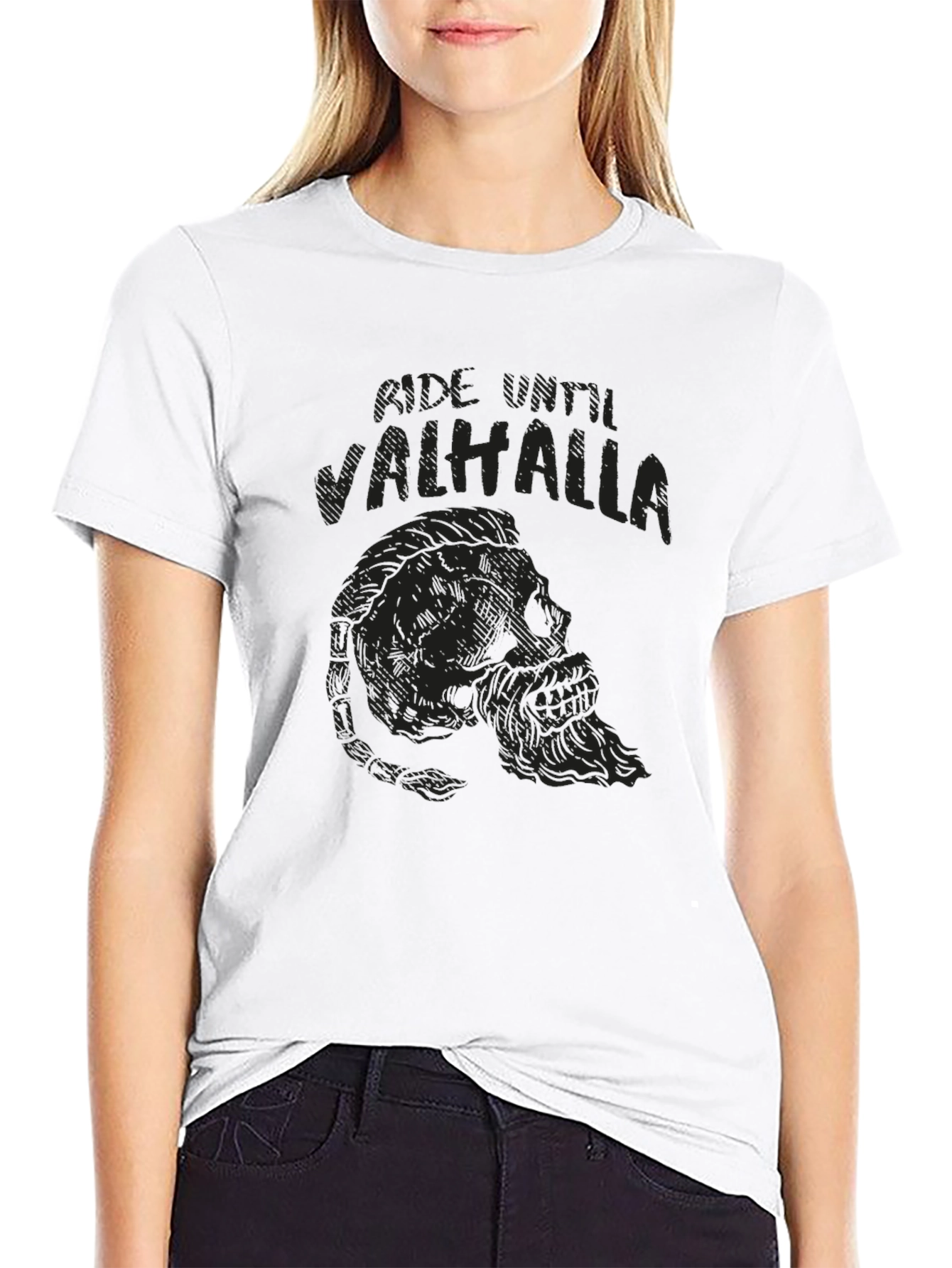Ride Until Valhalla Black T-Shirt