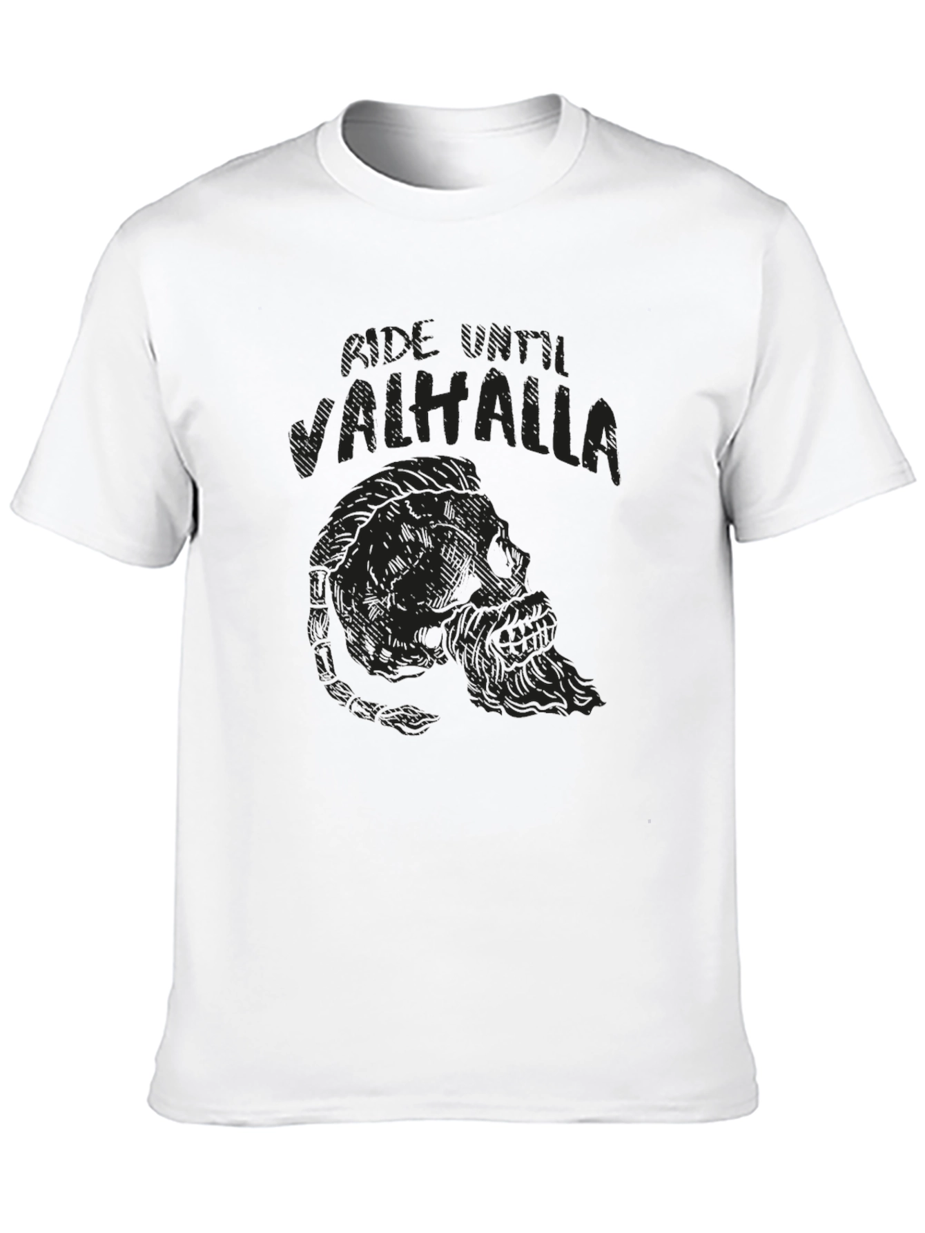 Ride Until Valhalla Black T-Shirt