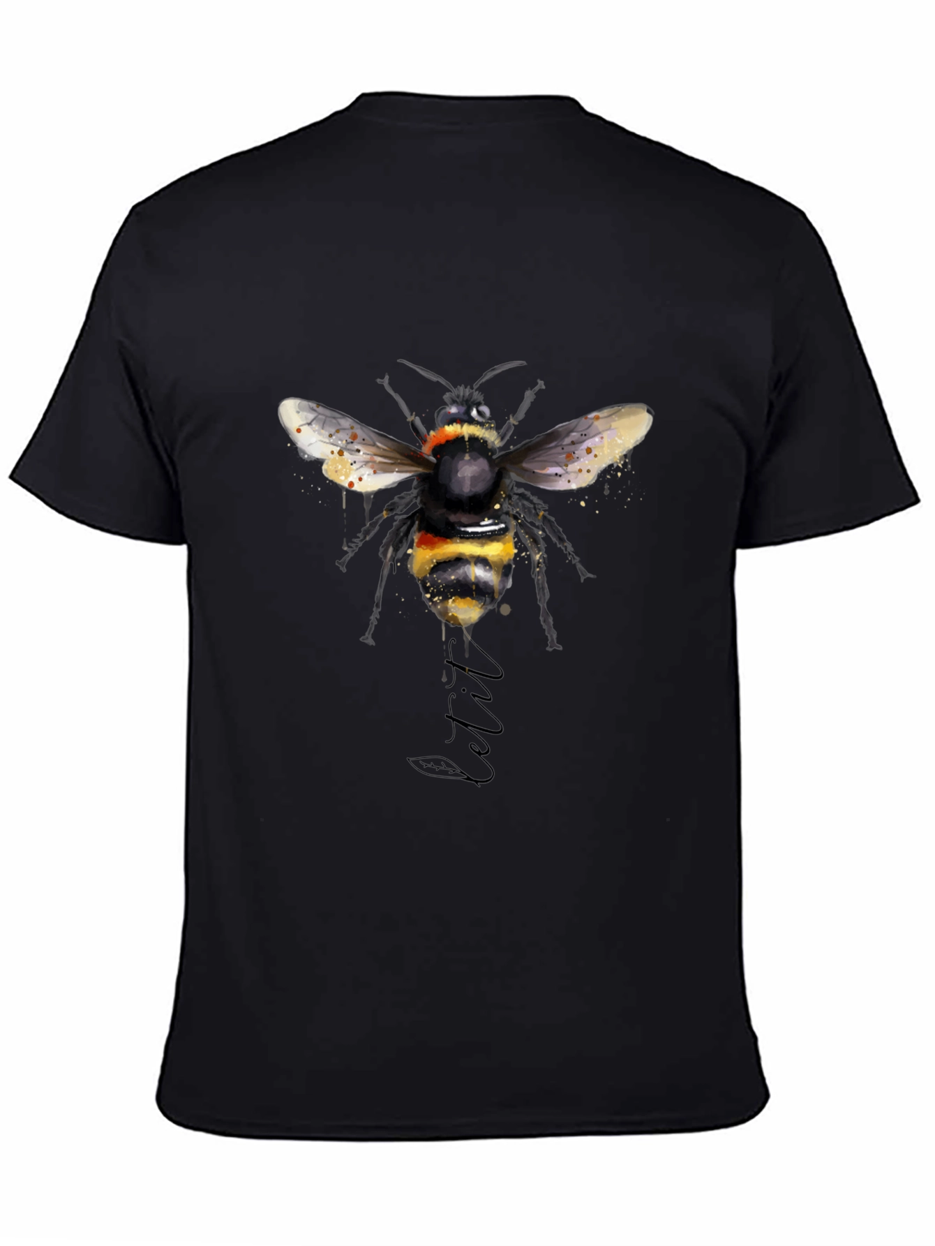 Bumble Bee Graphic Black T-Shirt