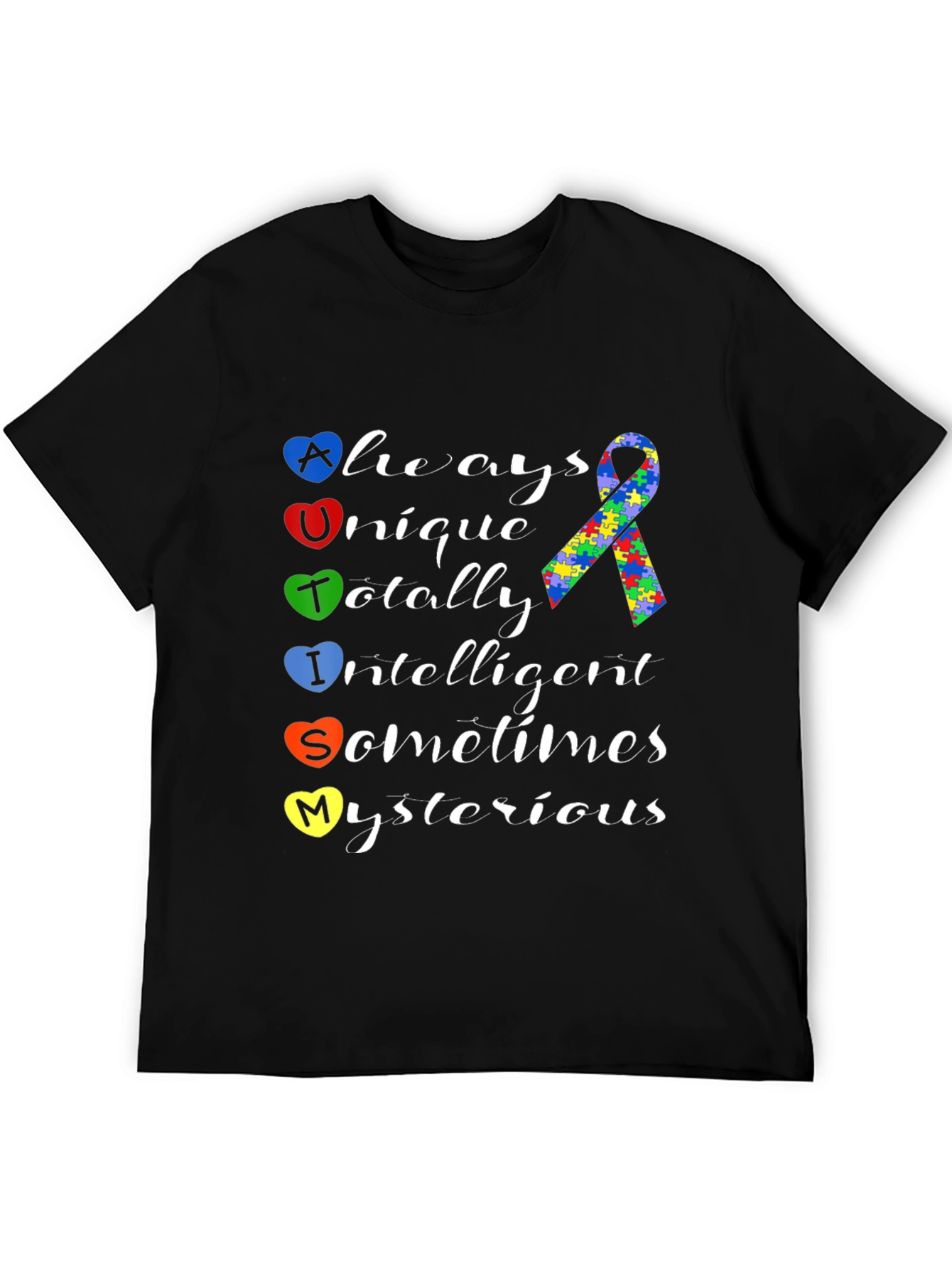 Autism Awareness Heart T-Shirt - Always Unique