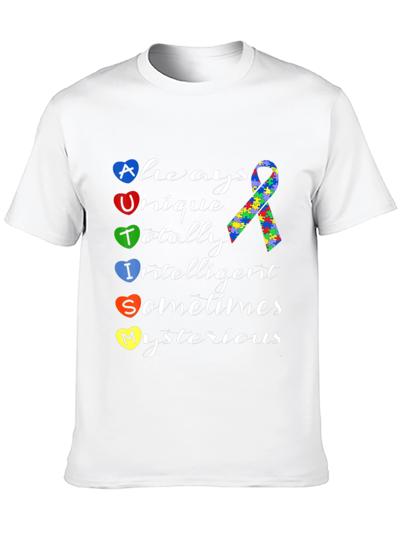 Autism Awareness Heart T-Shirt - Always Unique