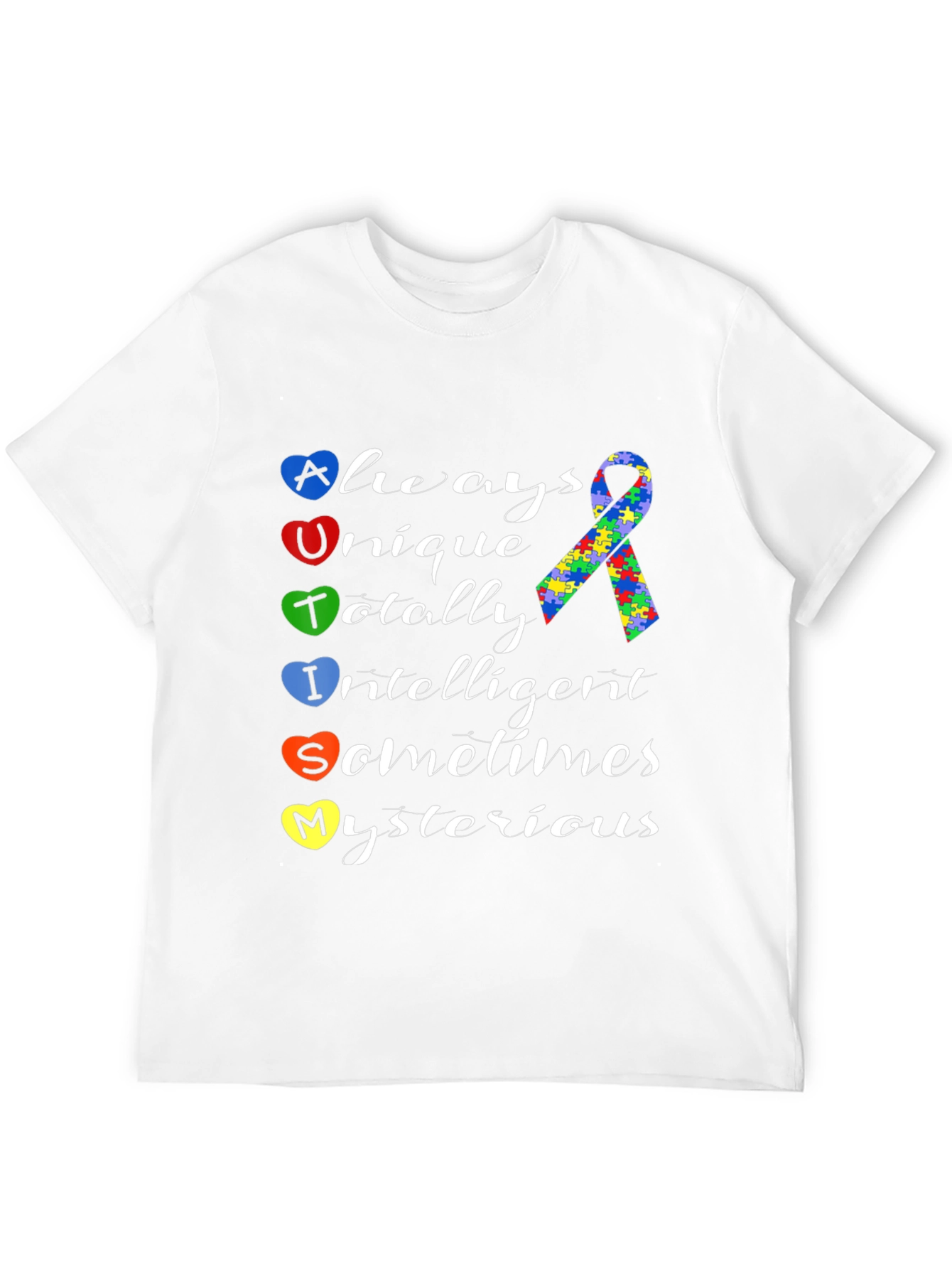 Autism Awareness Heart T-Shirt - Always Unique