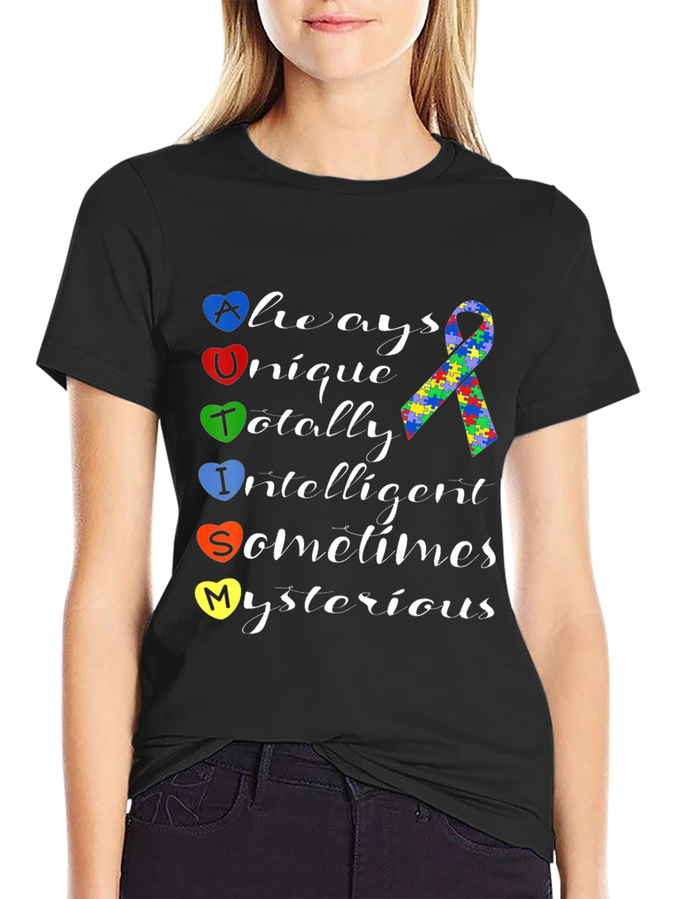 Autism Awareness Heart T-Shirt - Always Unique
