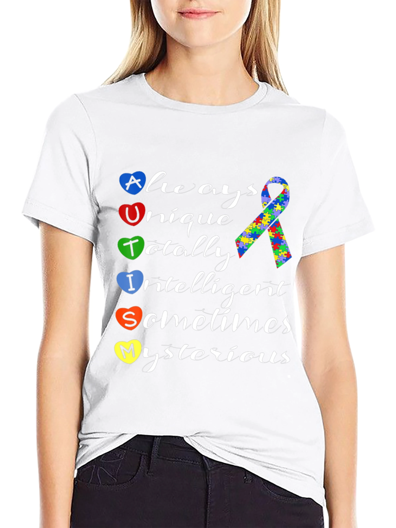 Autism Awareness Heart T-Shirt - Always Unique