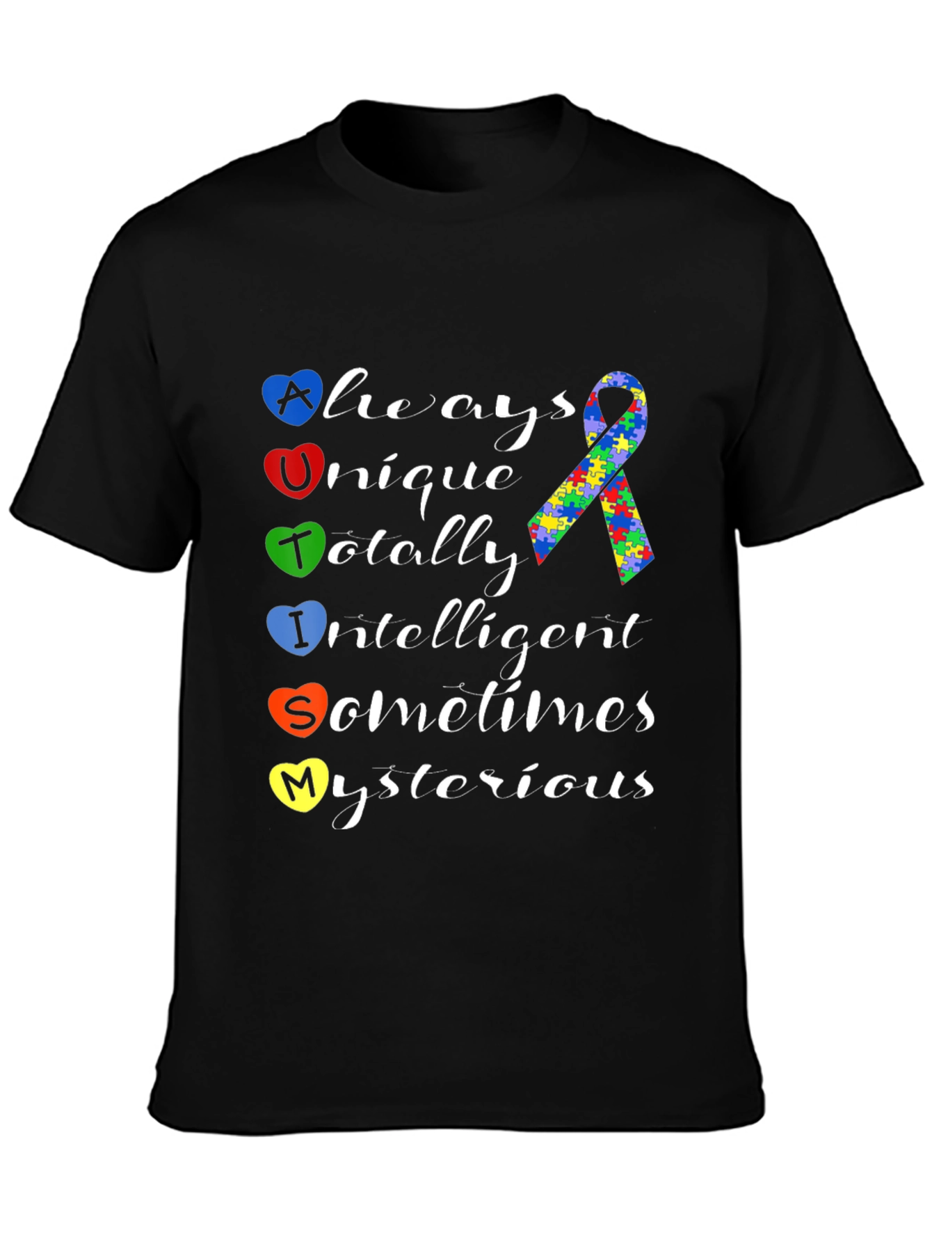 Autism Awareness Heart T-Shirt - Always Unique