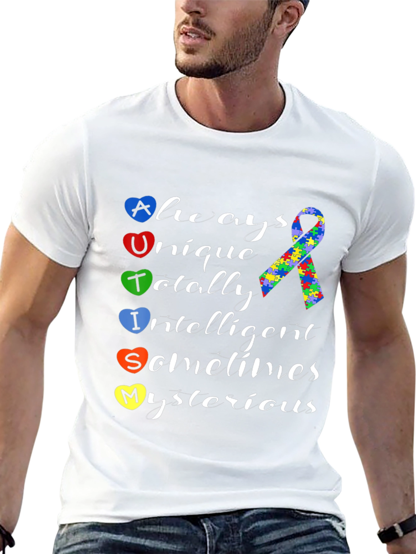 Autism Awareness Heart T-Shirt - Always Unique